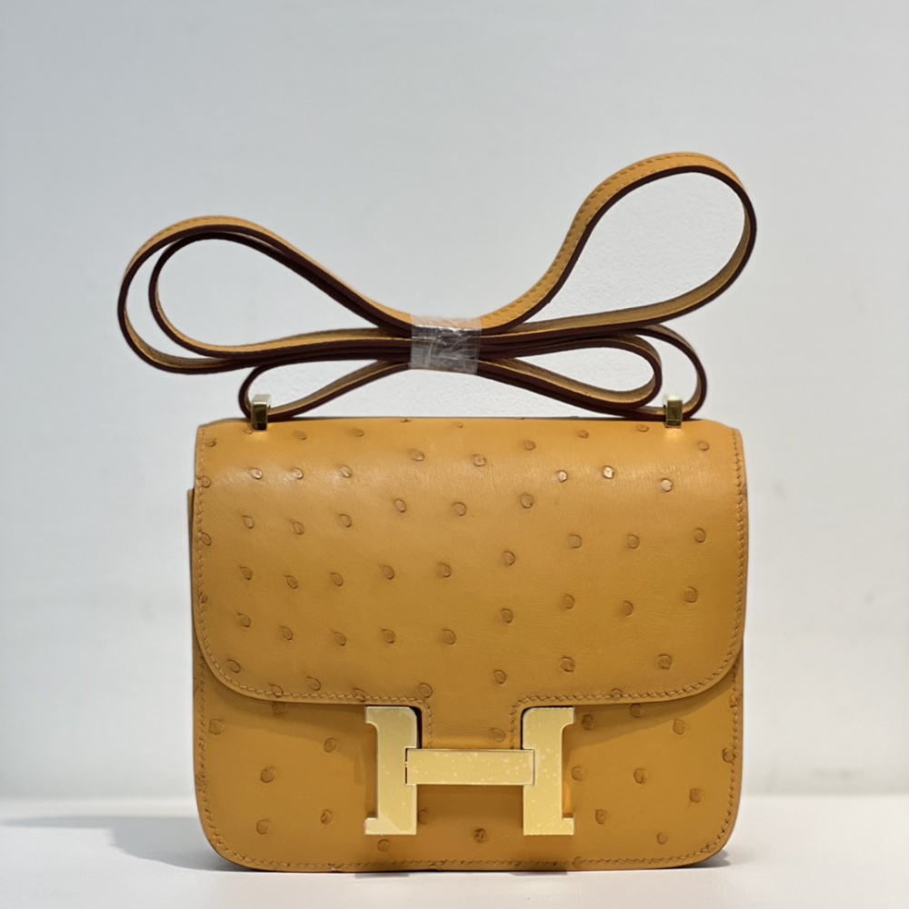 Hermès Constance 19cm imported top quality KK ostrich leathe