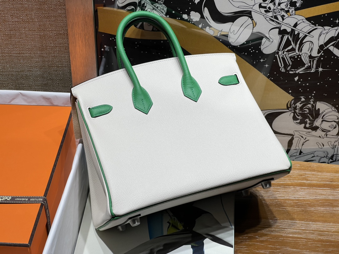 Hermès Birkin 25cm10 Milkshake White