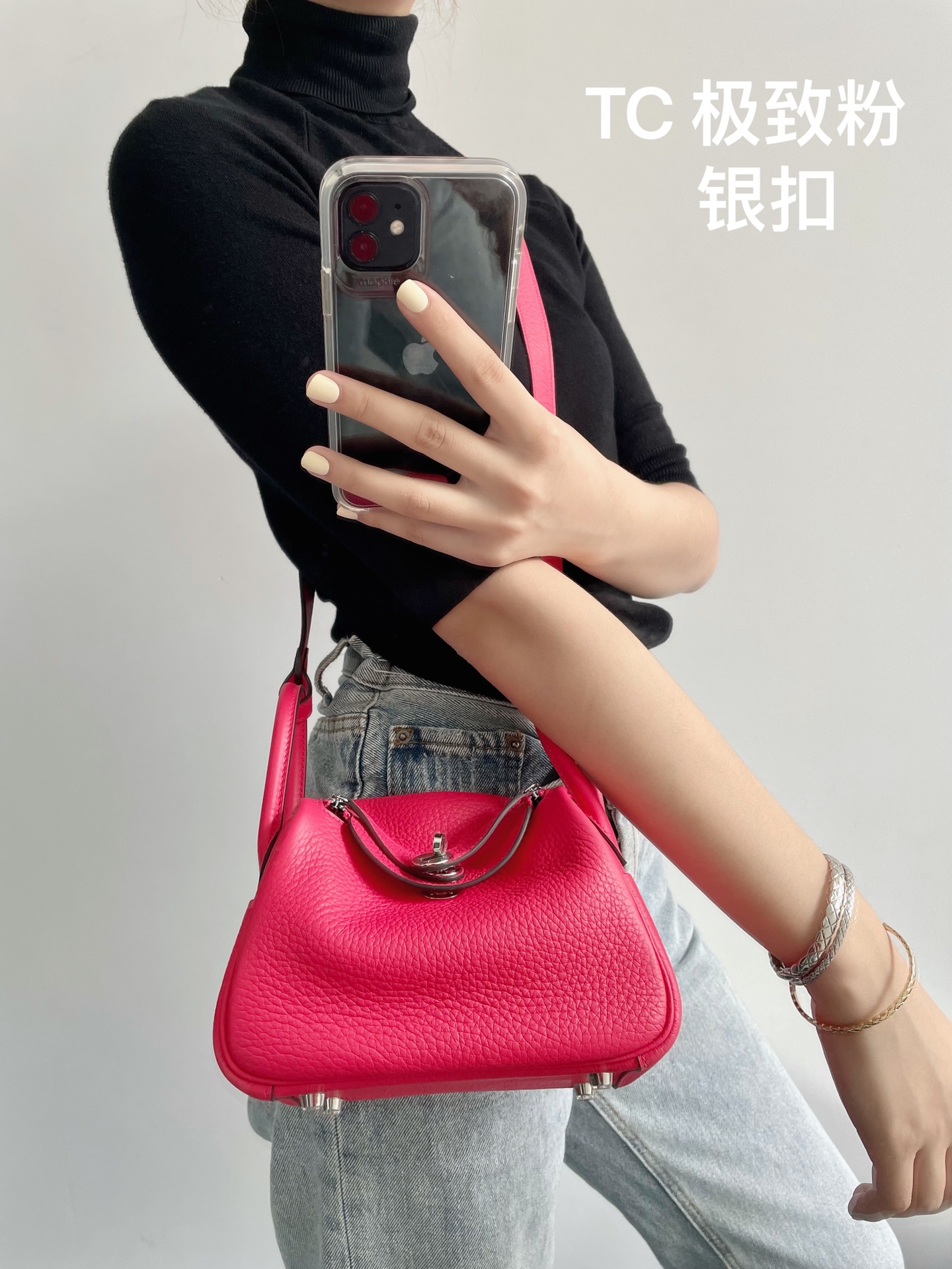 Hermès Kelly mini 2 American crocodile matte 6U mint green silver buckle