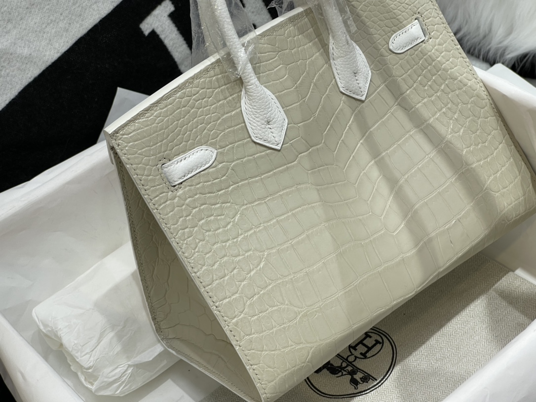 Hermès: Small House Bag 25CM. In stock🈶️ American crocodile