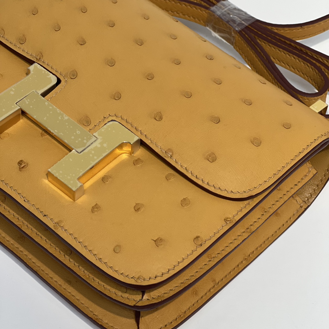 Hermès Constance 19cm imported top quality KK ostrich leathe
