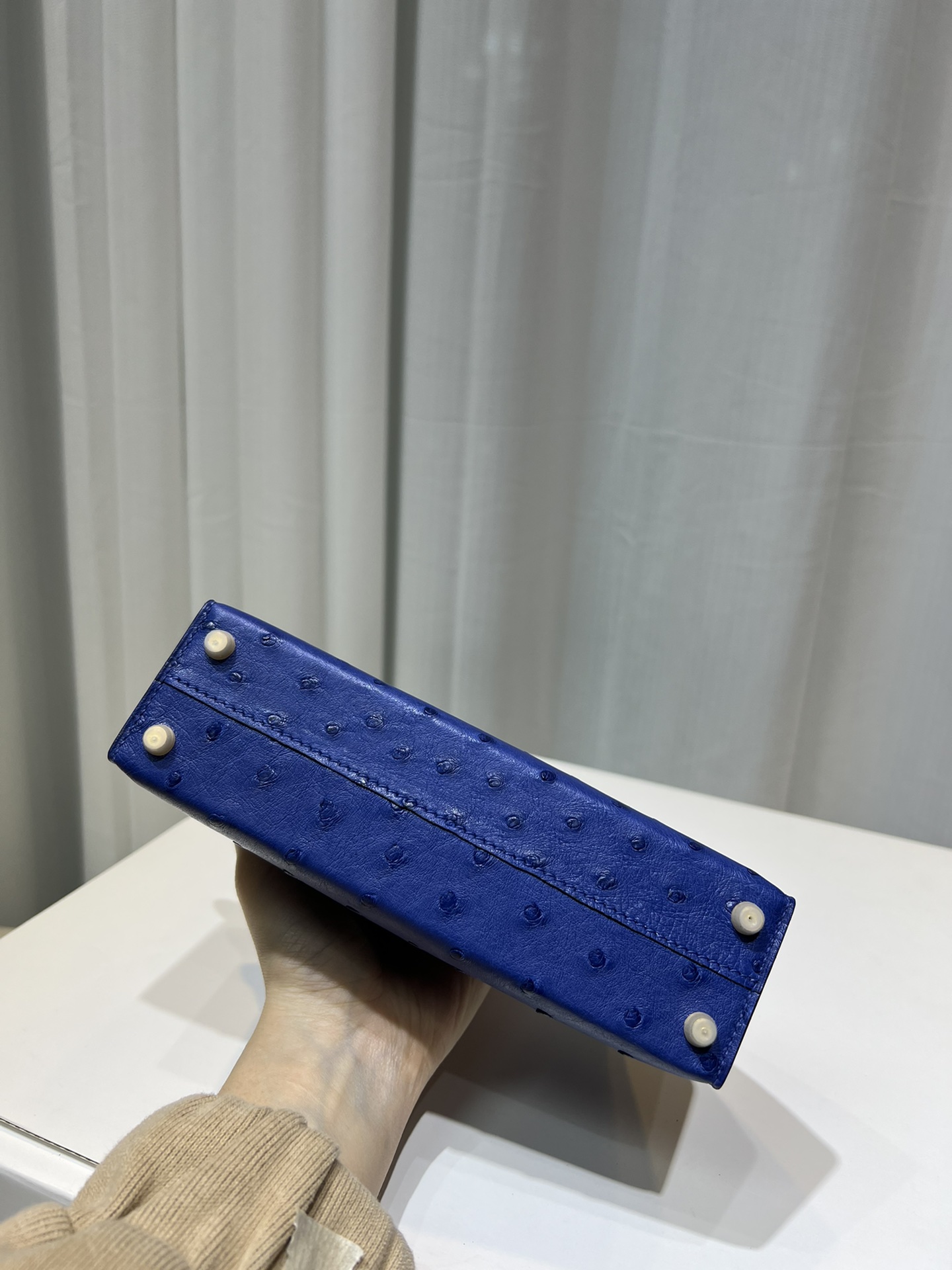 Hermès Kelly second generation 19cm imported top quality KK ostrich leather