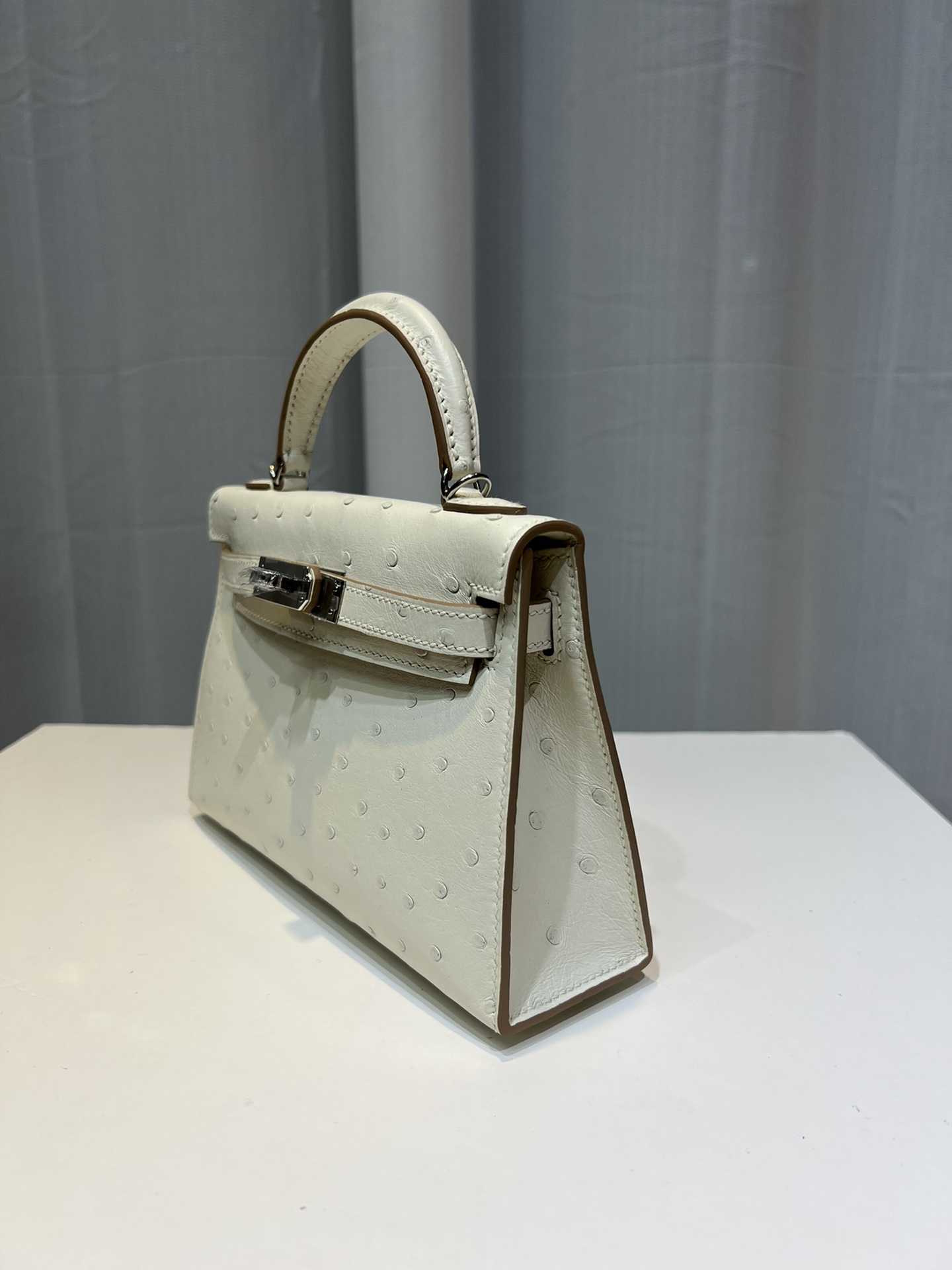 Hermès Kelly second generation 19cm imported top quality KK ostrich leather