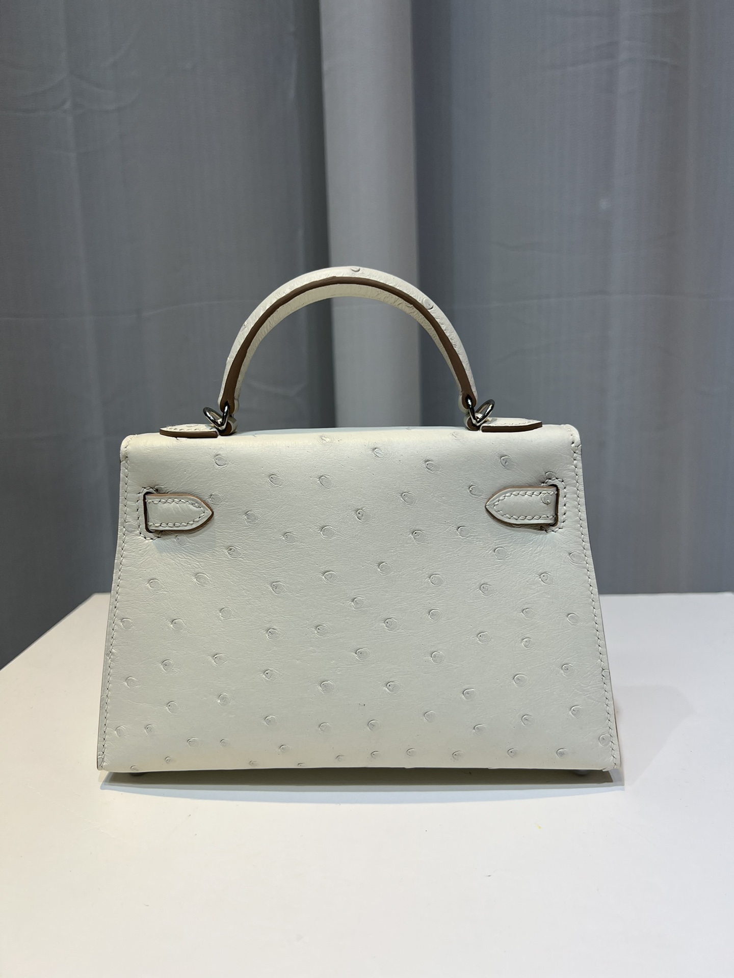 Hermès Kelly second generation 19cm imported top quality KK ostrich leather