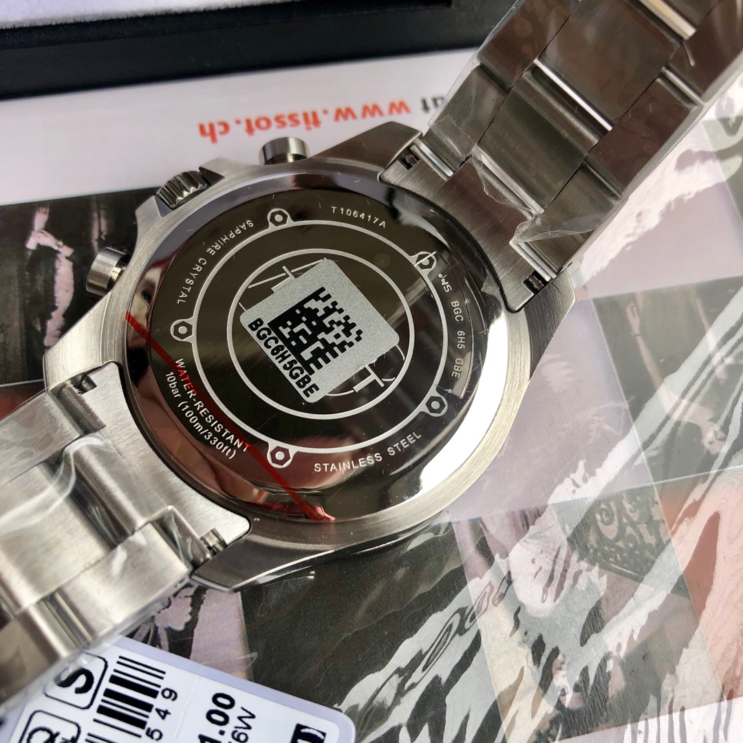 original Tissot, all original Tissot T106 series V8 men's watch,