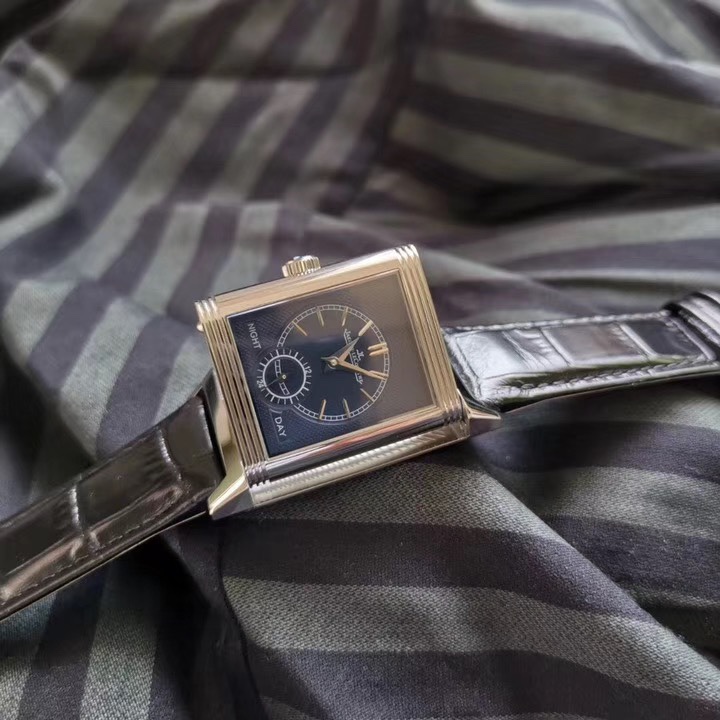 Jaeger-LeCoultre Reverso Tribute double-sided dual time zone flip watch