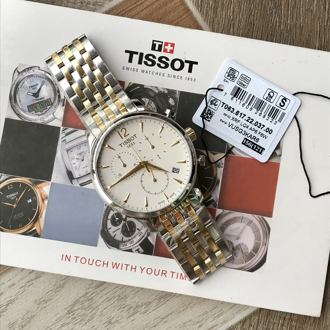 Tissot, T063.617.22.037.00 series, business casual men's watch,