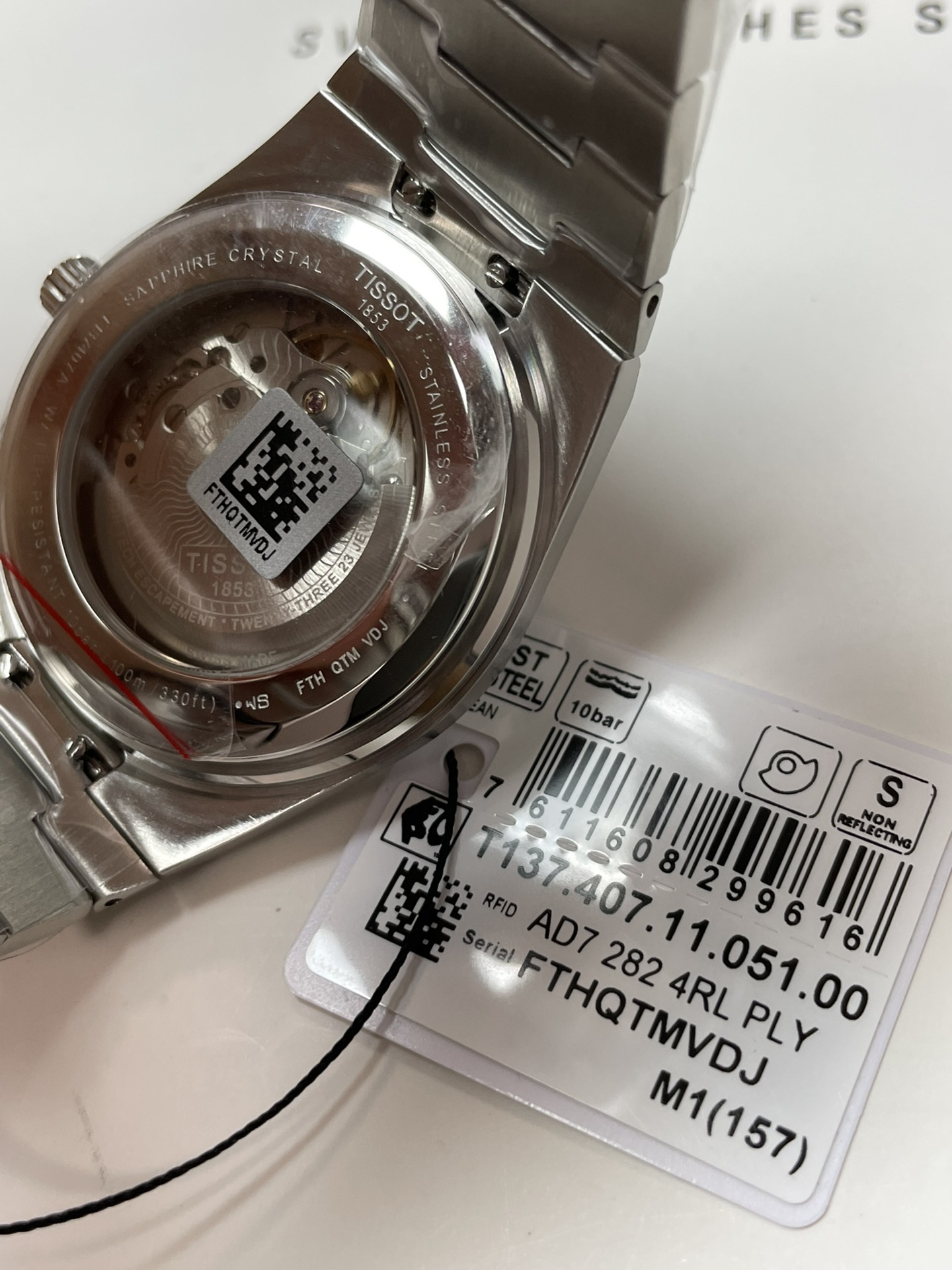 Tissot's latest model, T137.407.11.051.00PRX