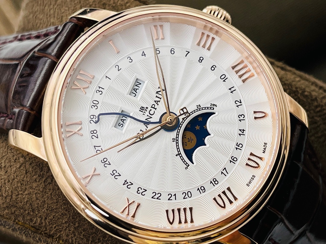 Blancpain 6654 Blancpain Villeret Classic 6654 Moon Phase Display Series Watch