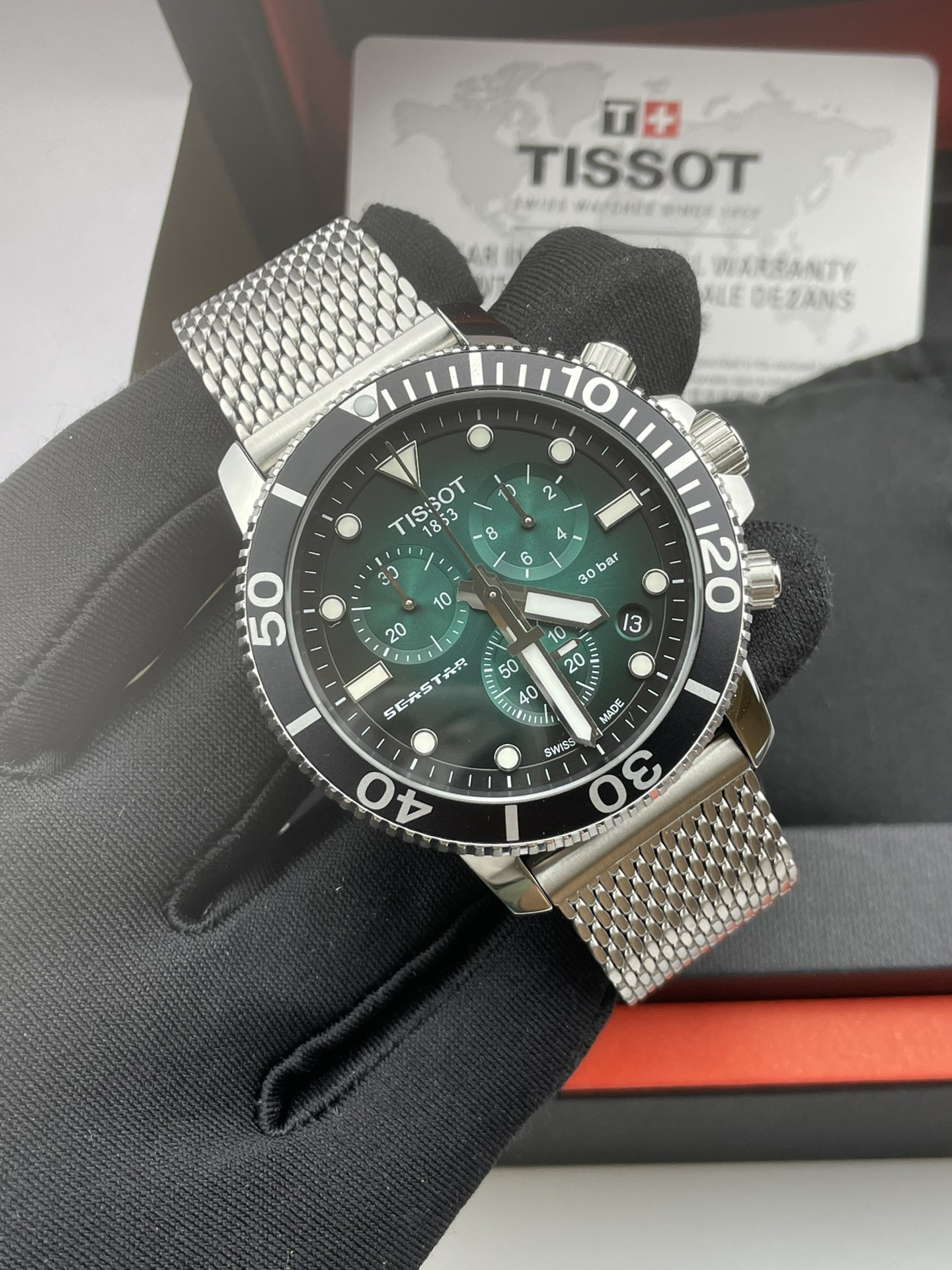 Tissot T120.417.11.091.00 six-pin latest mesh strap model