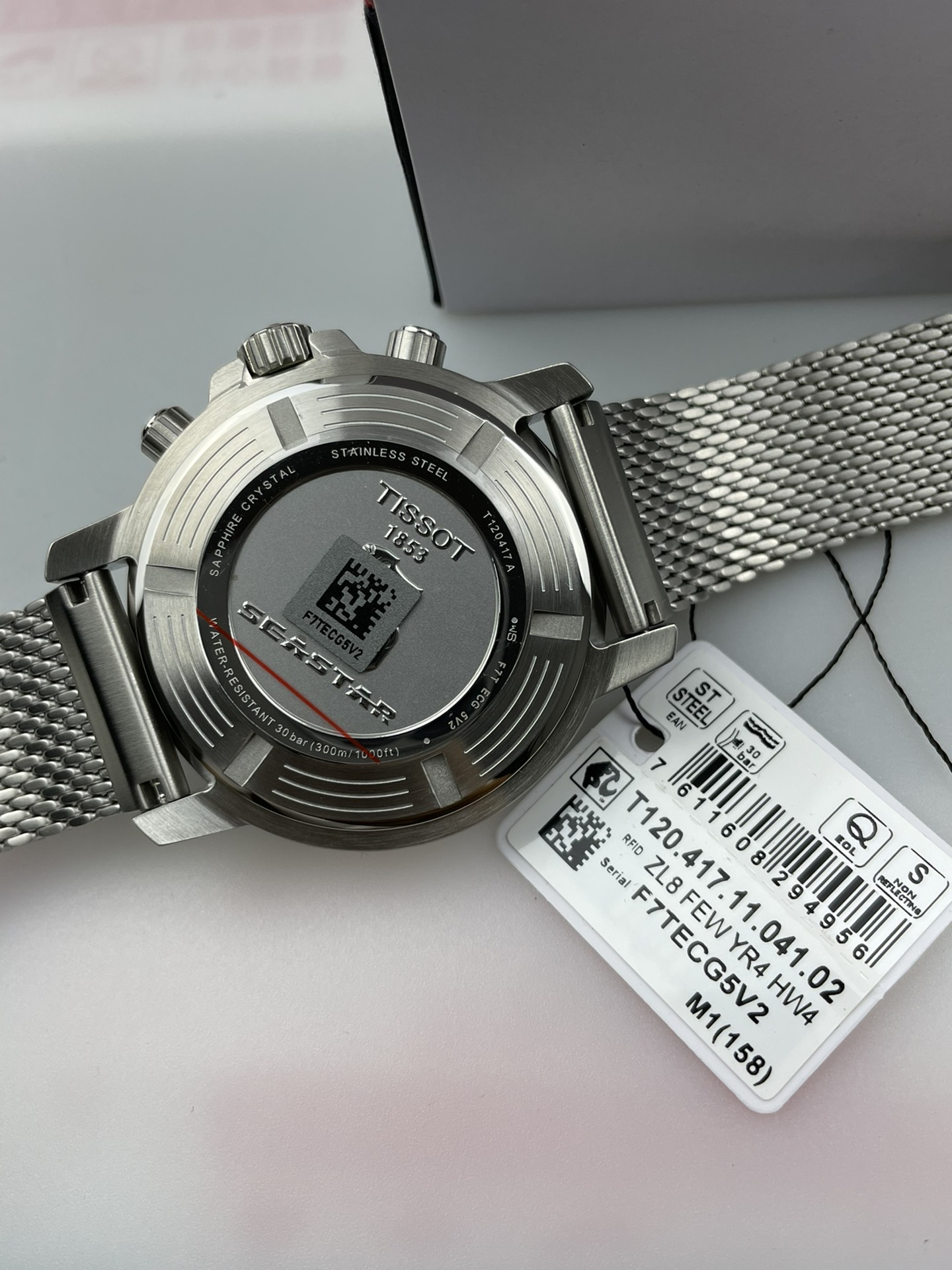 Tissot T120.417.11.041.02 six-pin latest mesh strap model,