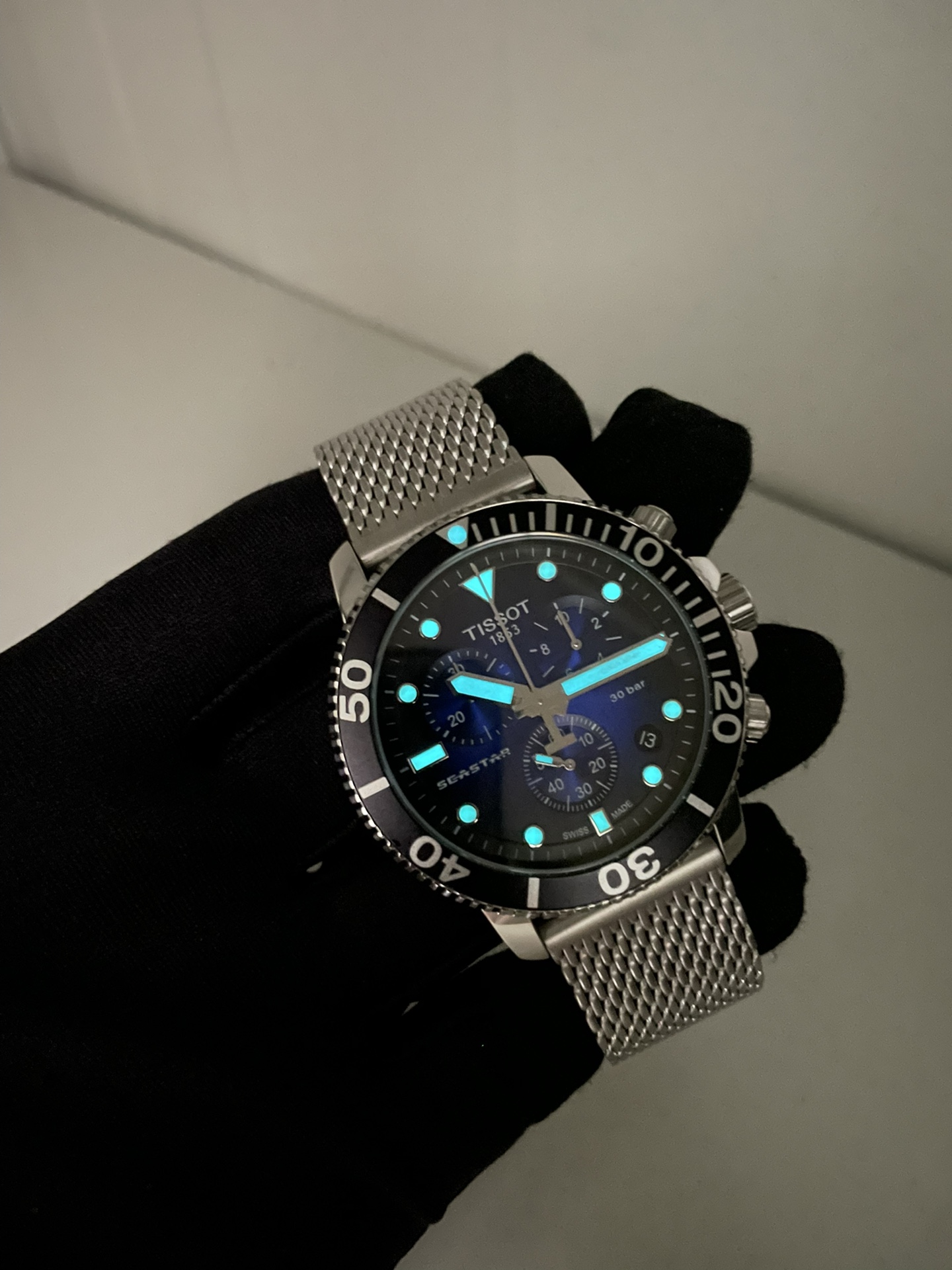 Tissot T120.417.11.041.02 six-pin latest mesh strap model,