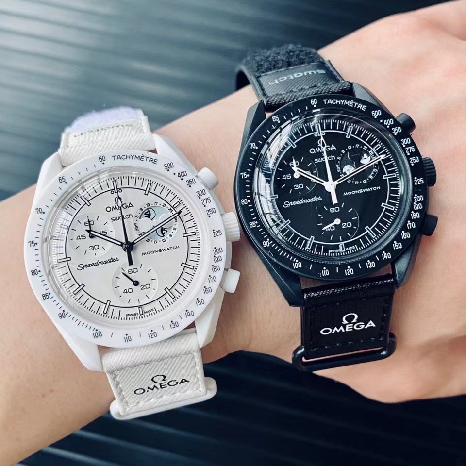 Omega x Swatch's new moon landing work Mission to the Moonphase Bex.