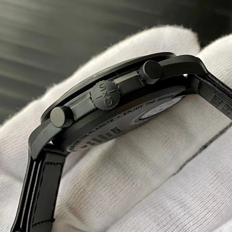 Omega x Swatch's new moon landing work Mission to the Moonphase Bex.