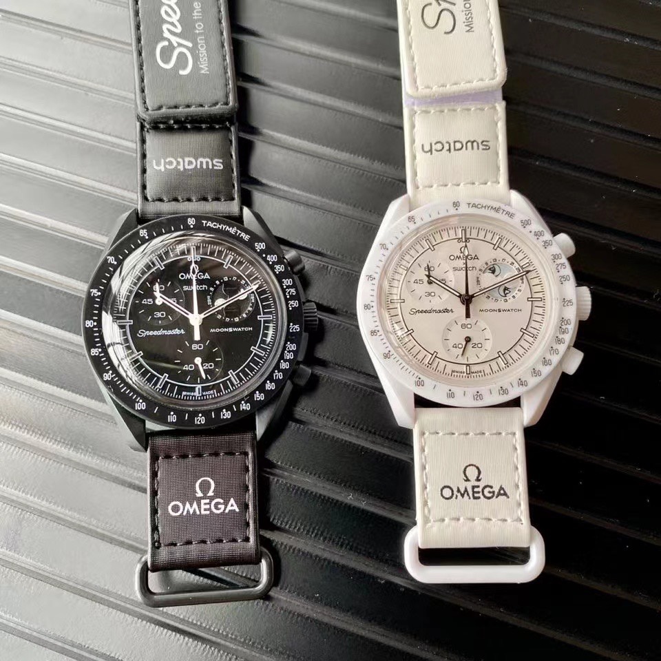 Omega x Swatch's new moon landing work Mission to the Moonphase Bex.