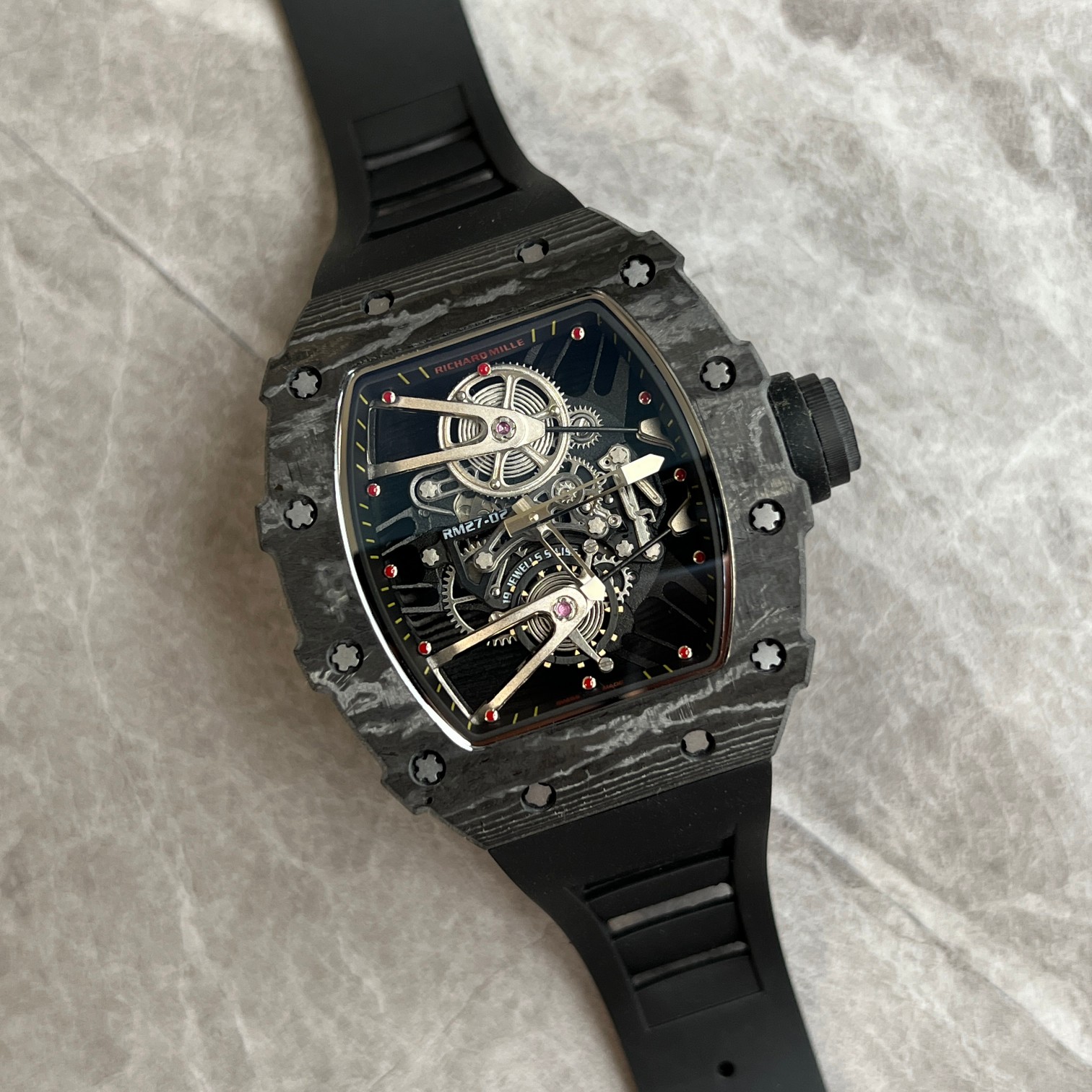 RM 27-02 is a sports tourbillon watch designed by 〖RICHARD MILLE〗