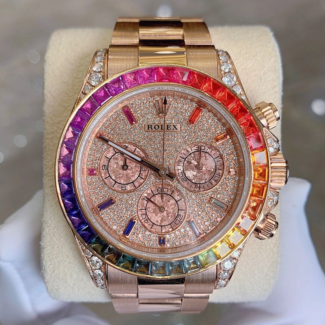 Rolex 116595 rainbow di gypsophila