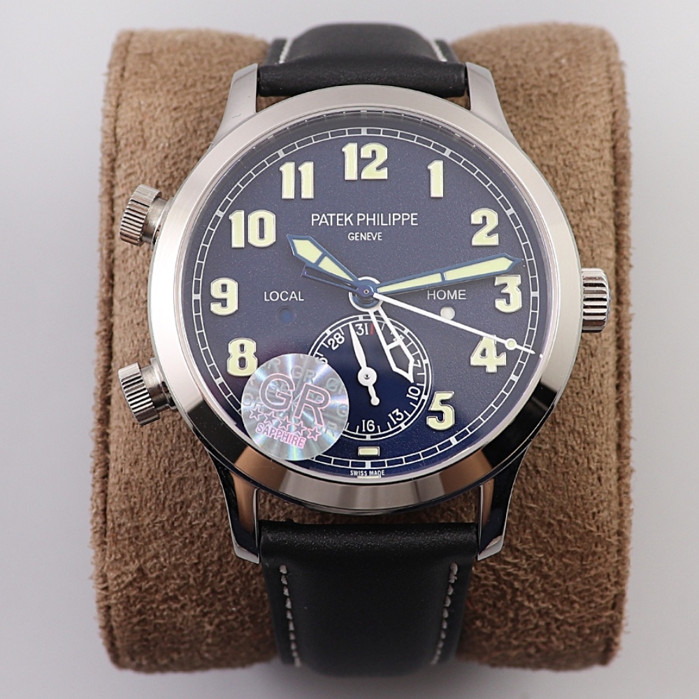 Patek Philippe time zone function ref.5524 Calatrava pilot travel time watch series