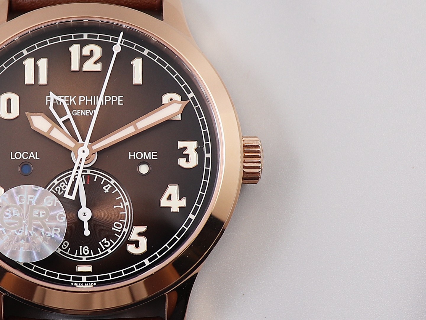 Patek Philippe time zone function ref.5524 Calatrava pilot travel time watch series