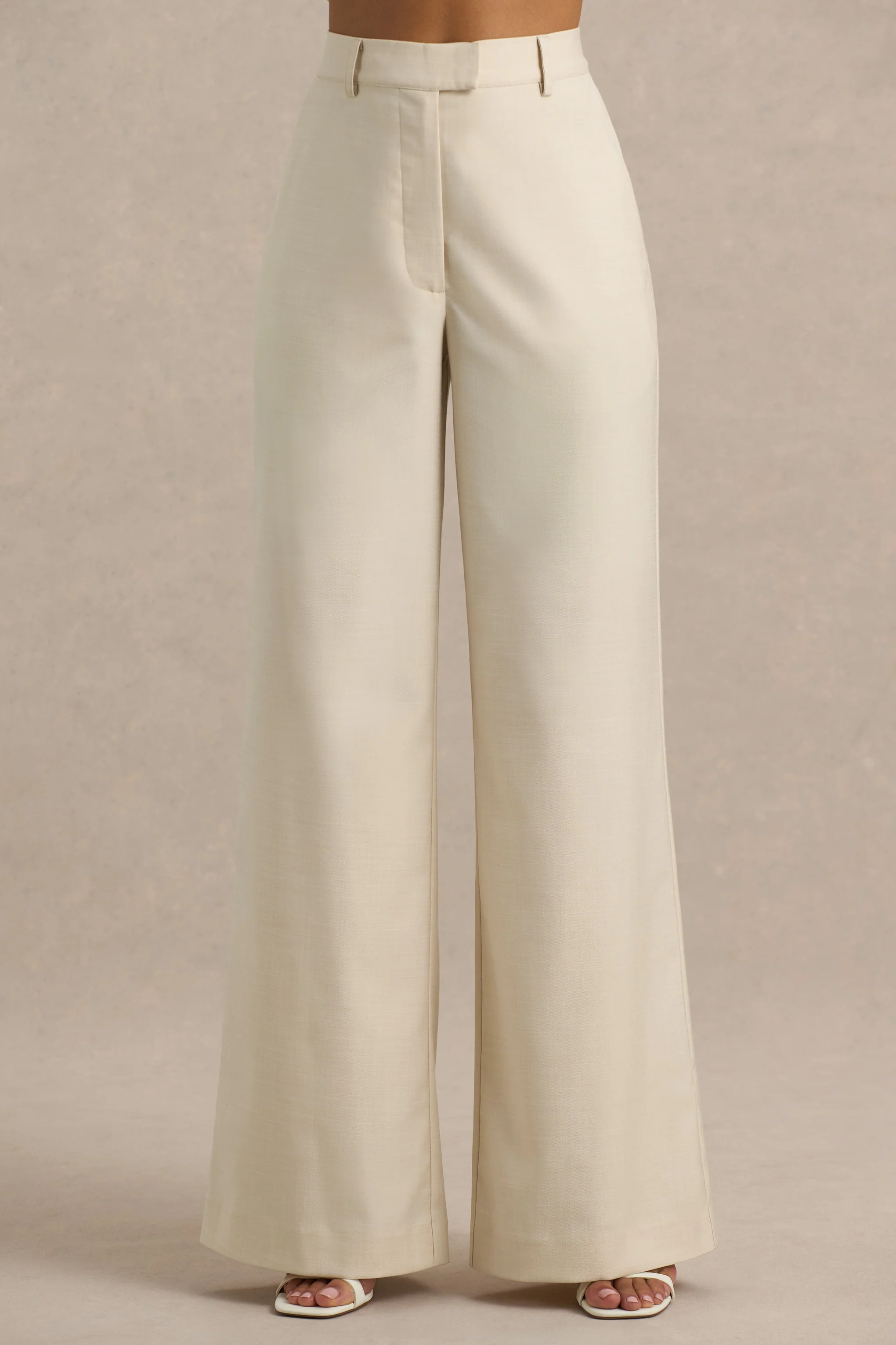 Bellarose | Nude Wide-Leg Trousers