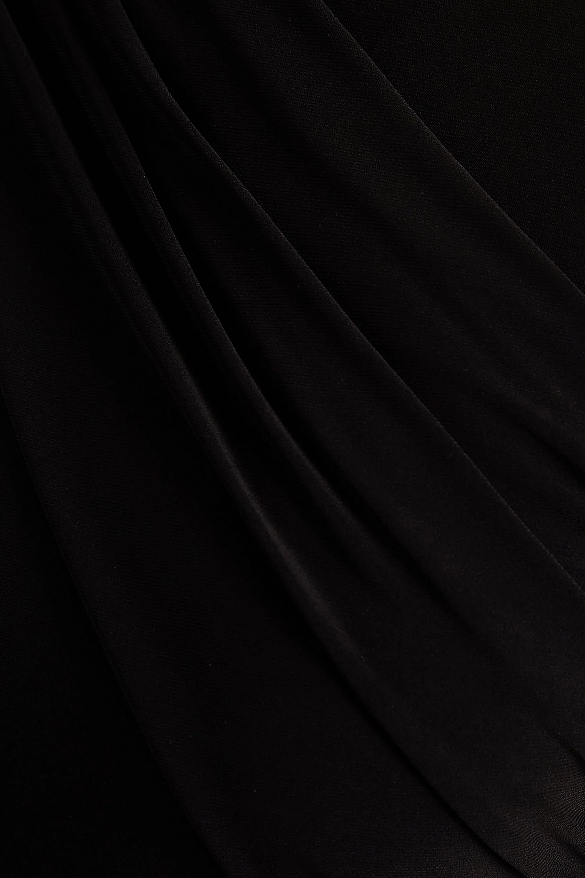 Zora | Black Crew-Neck Mini Dress With Knot And Sash Detail