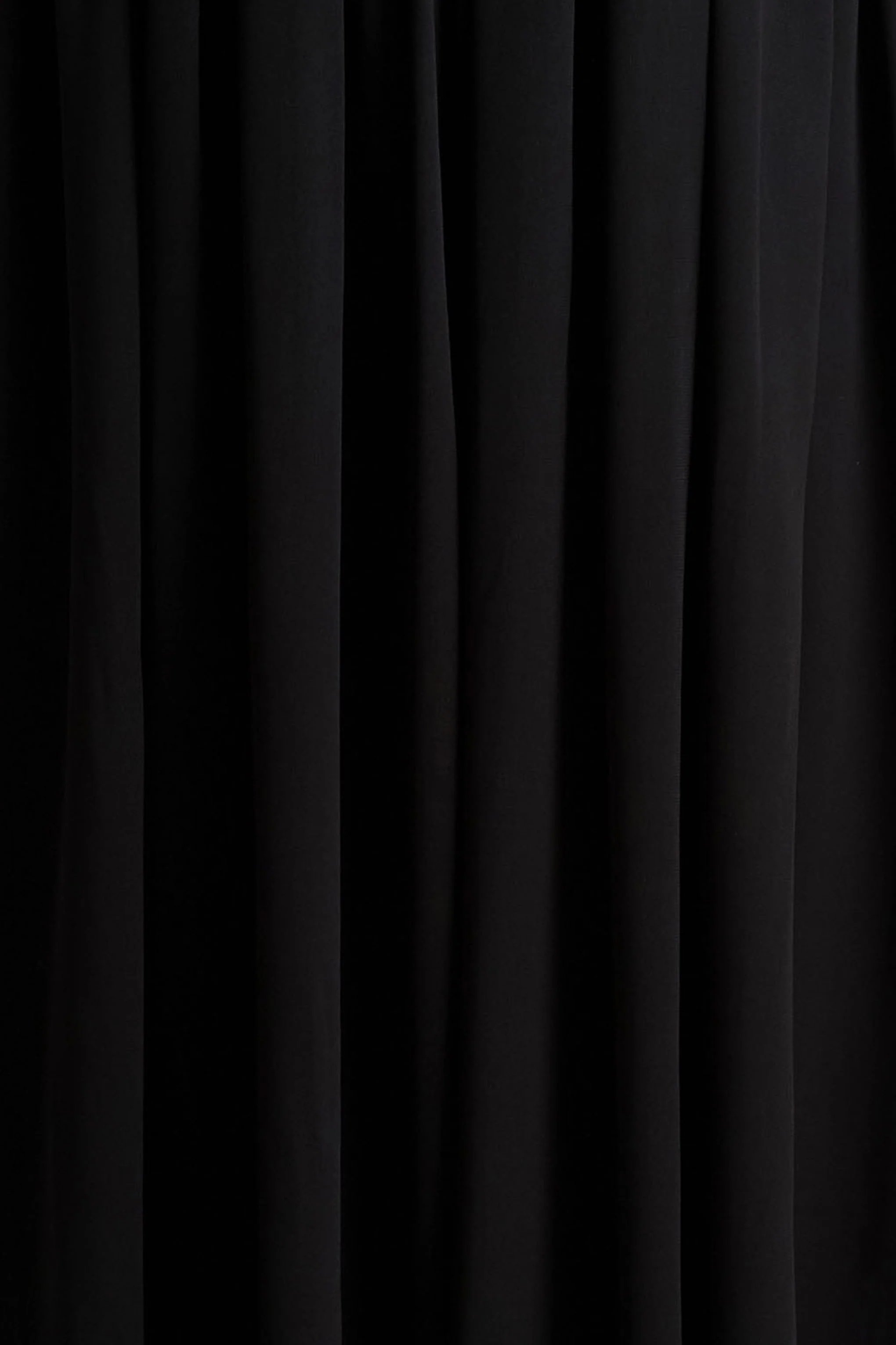 Spencer | Black Chiffon Pleated Maxi Skirt