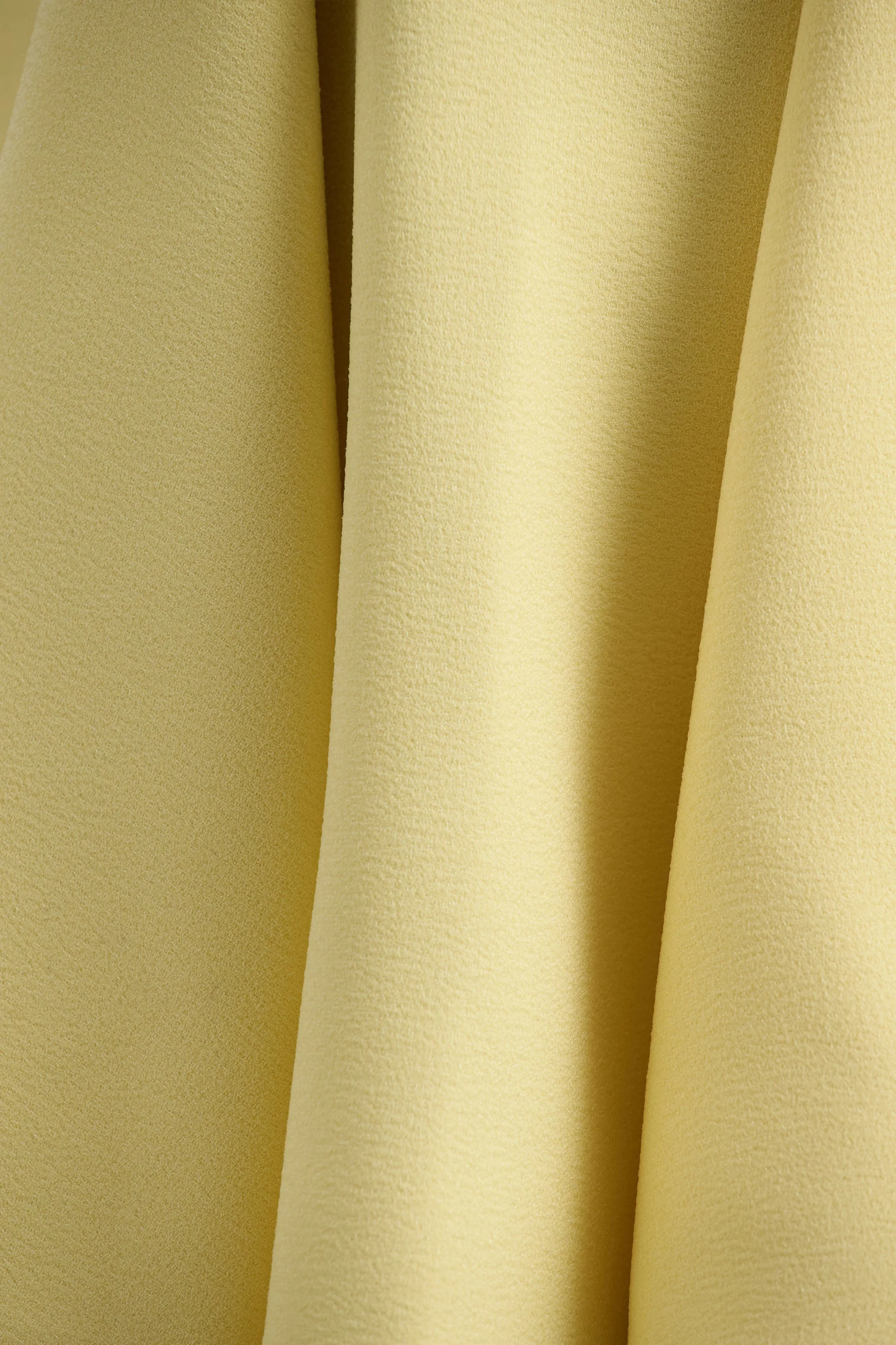 Gabrielle | Lemon High-Neck Mini Dress With Ruffling Detail