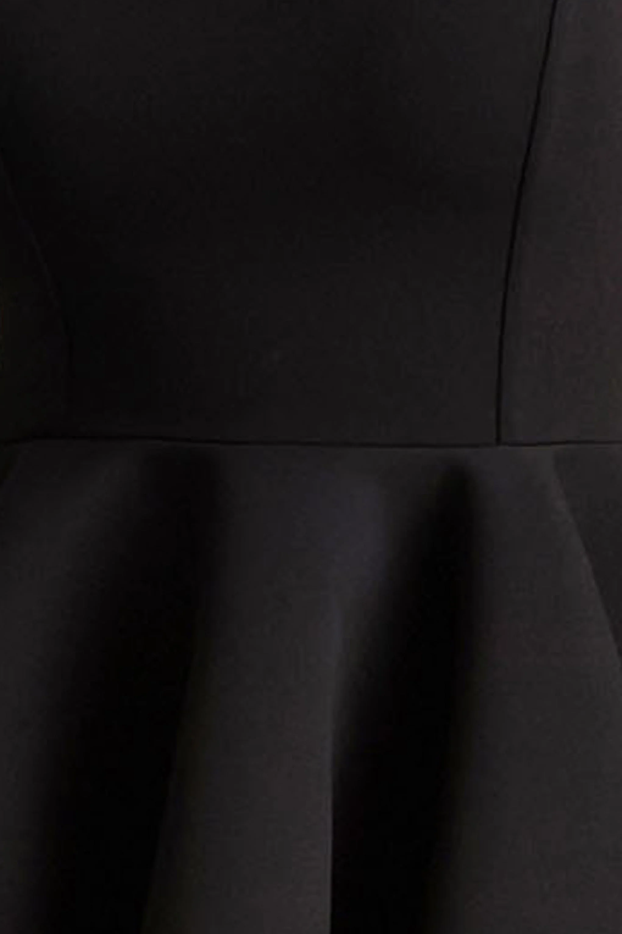 Malia | Black Sweetheart-Neck Skater Mini Dress