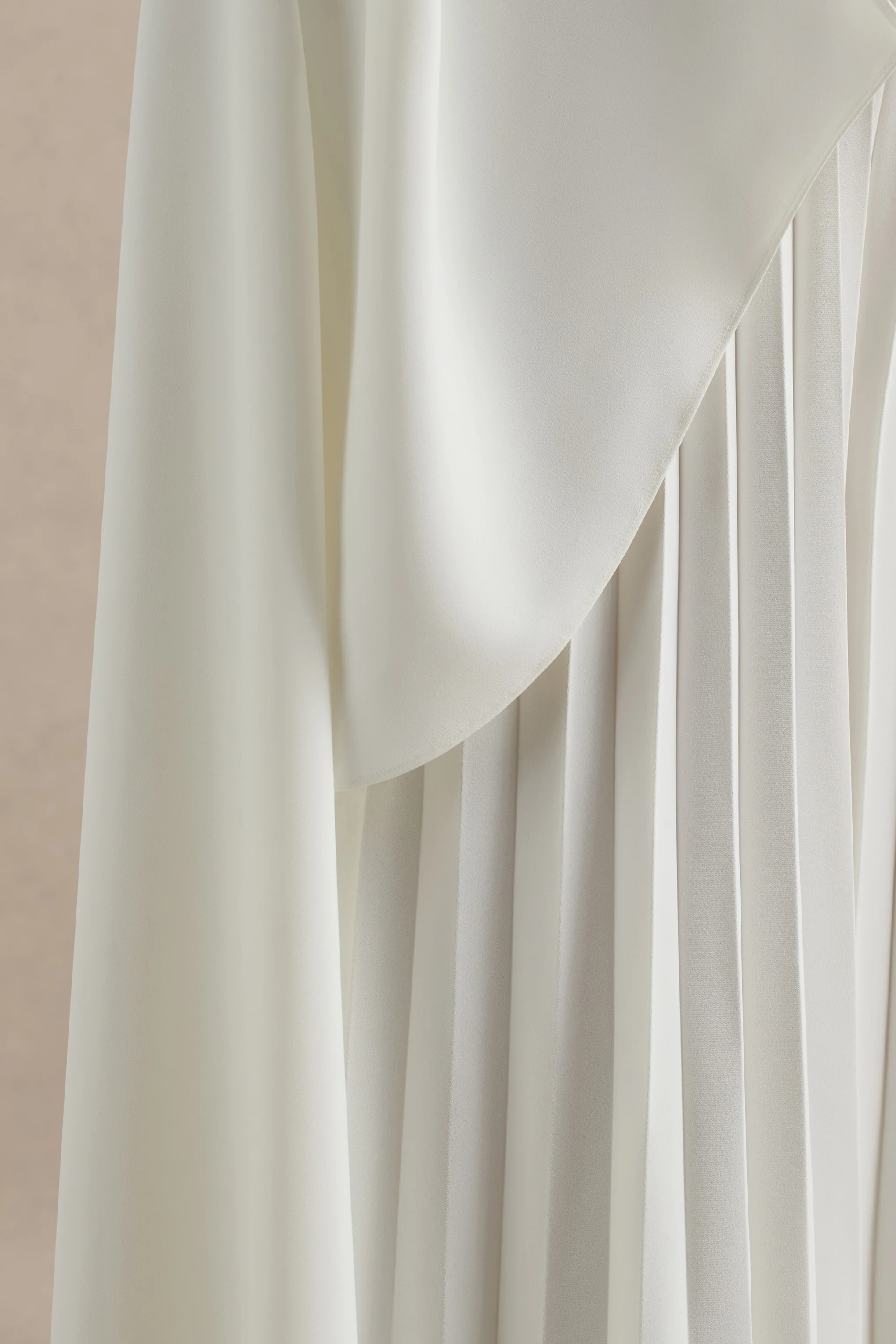 Paradise | White Cape-Sleeve Jumpsuit