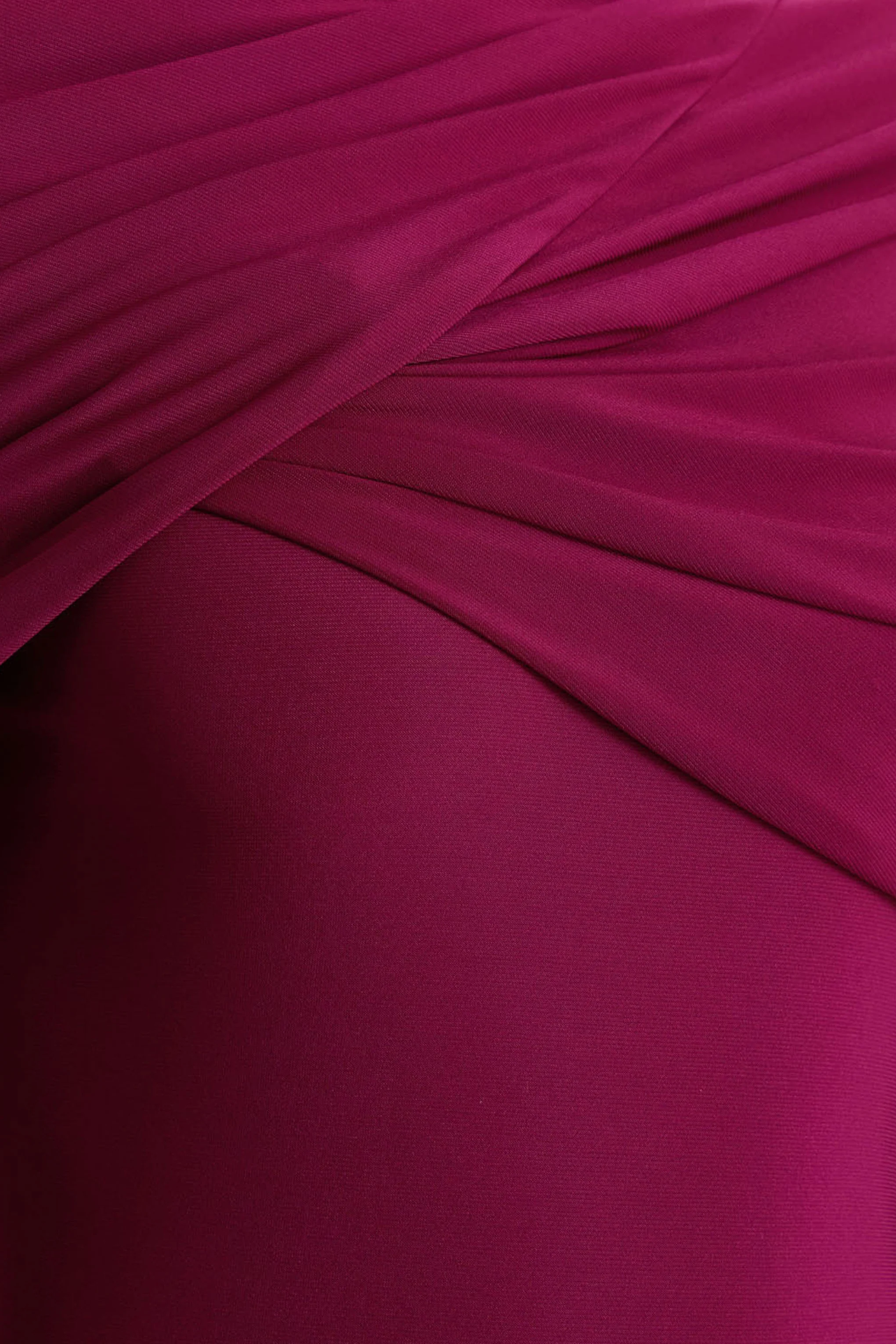 Aneira | Burgundy High-Neck Maxi Dress With Cape Sleeves