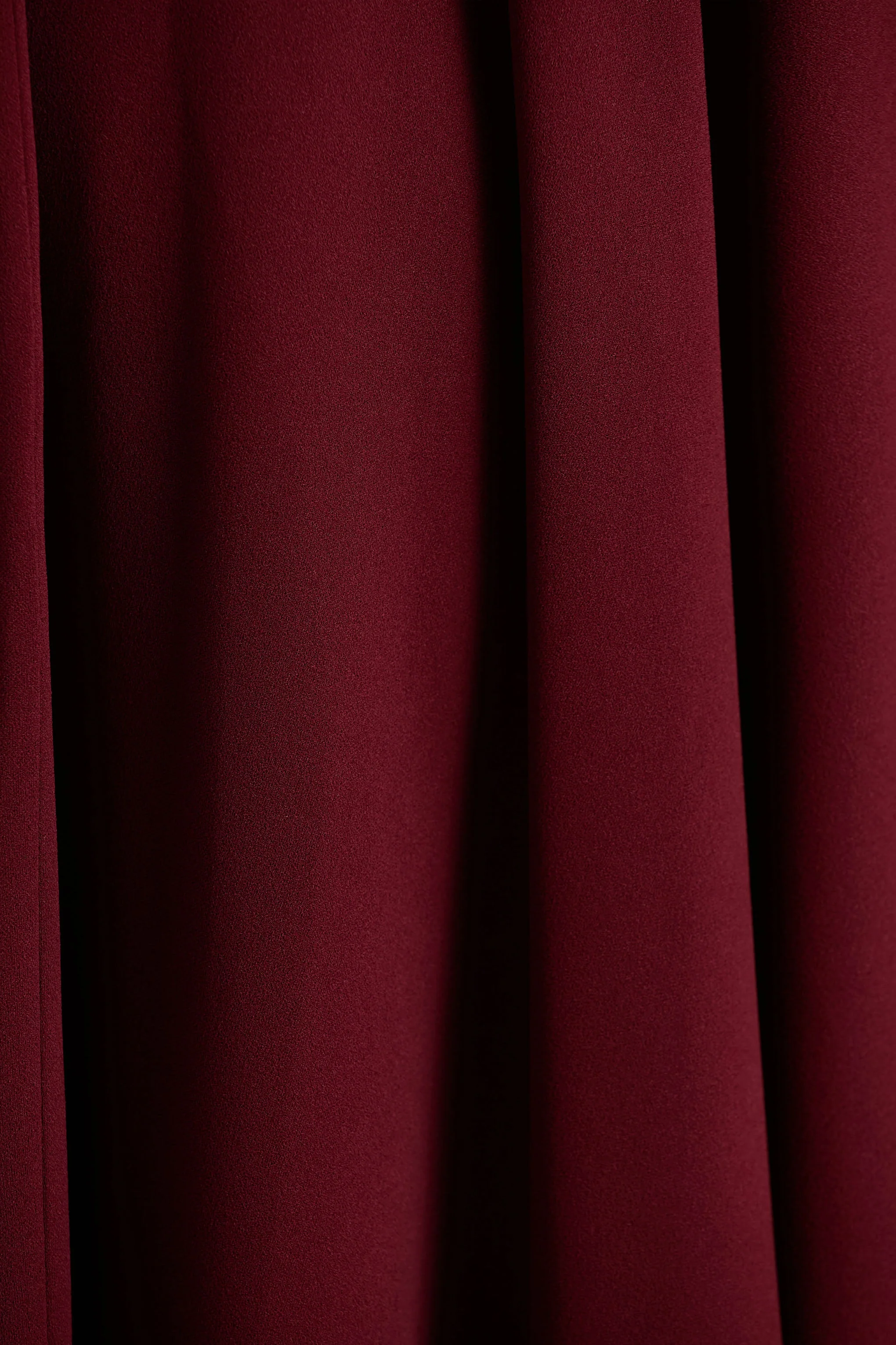 Scarlett | Burgundy Asymmetric-Neck Maxi Dress