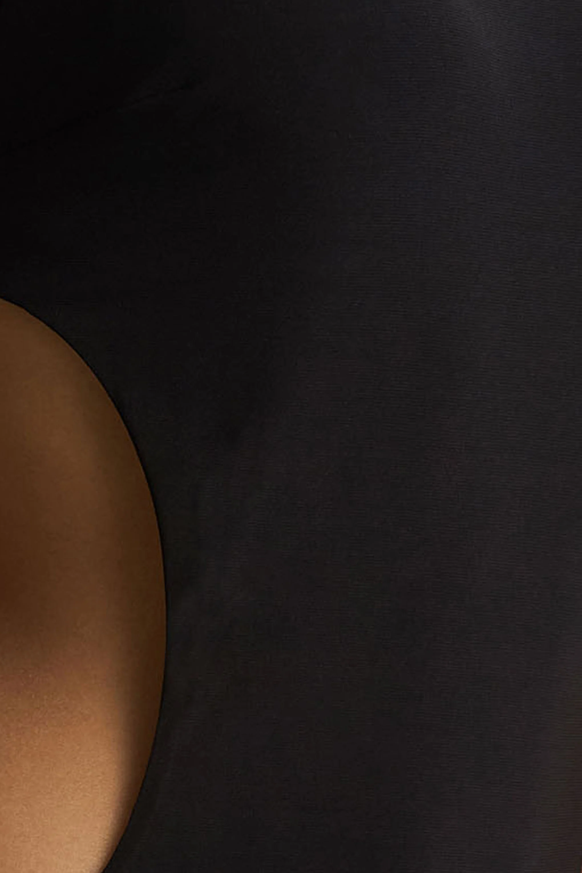 Katara | Black High-Neck Maxi Dress With Body Cut-Out Details