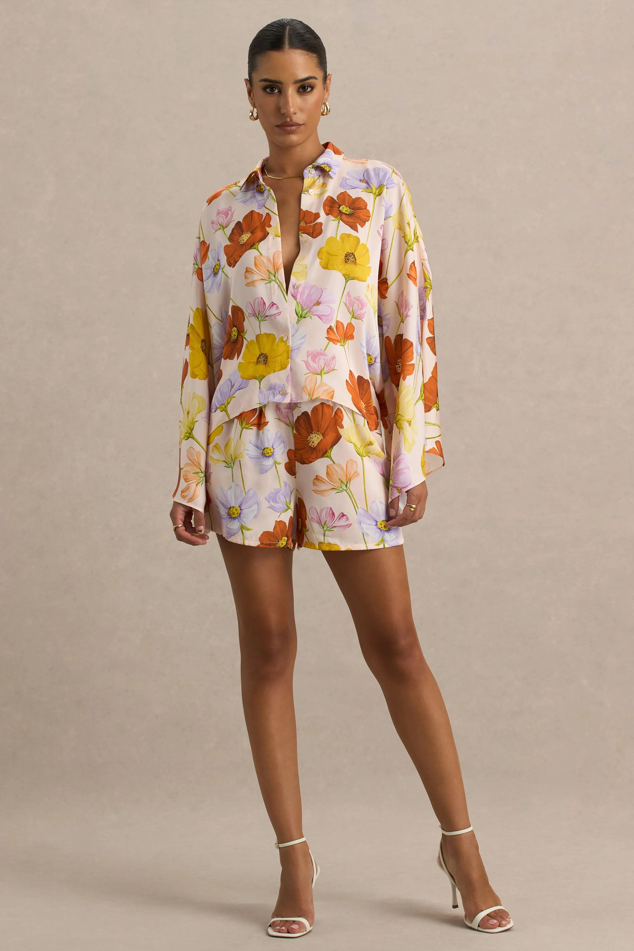 Sovran | Bright Floral Print Shorts