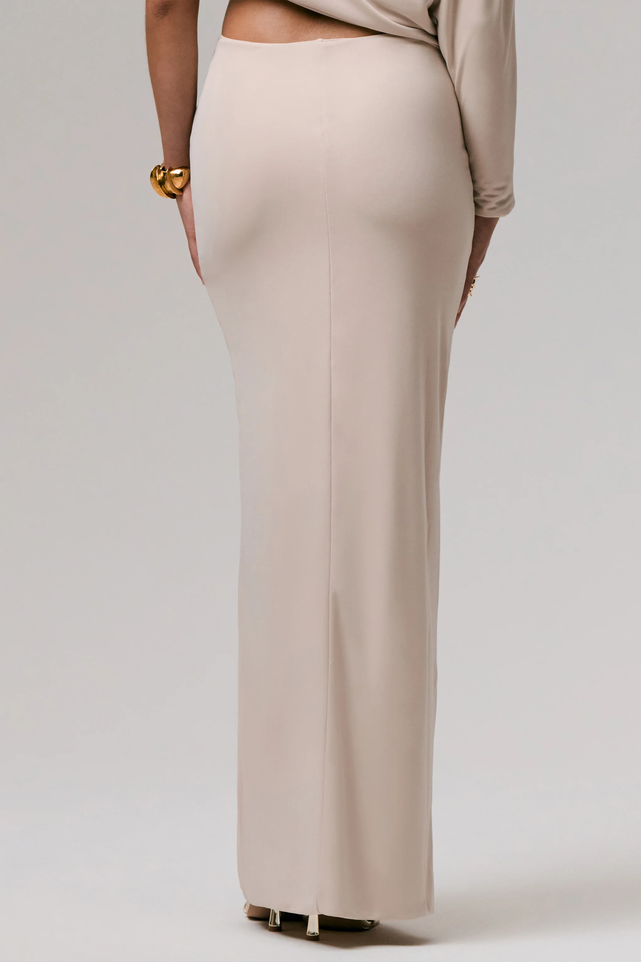 Marlena | Stone Twisted Split Maxi Skirt