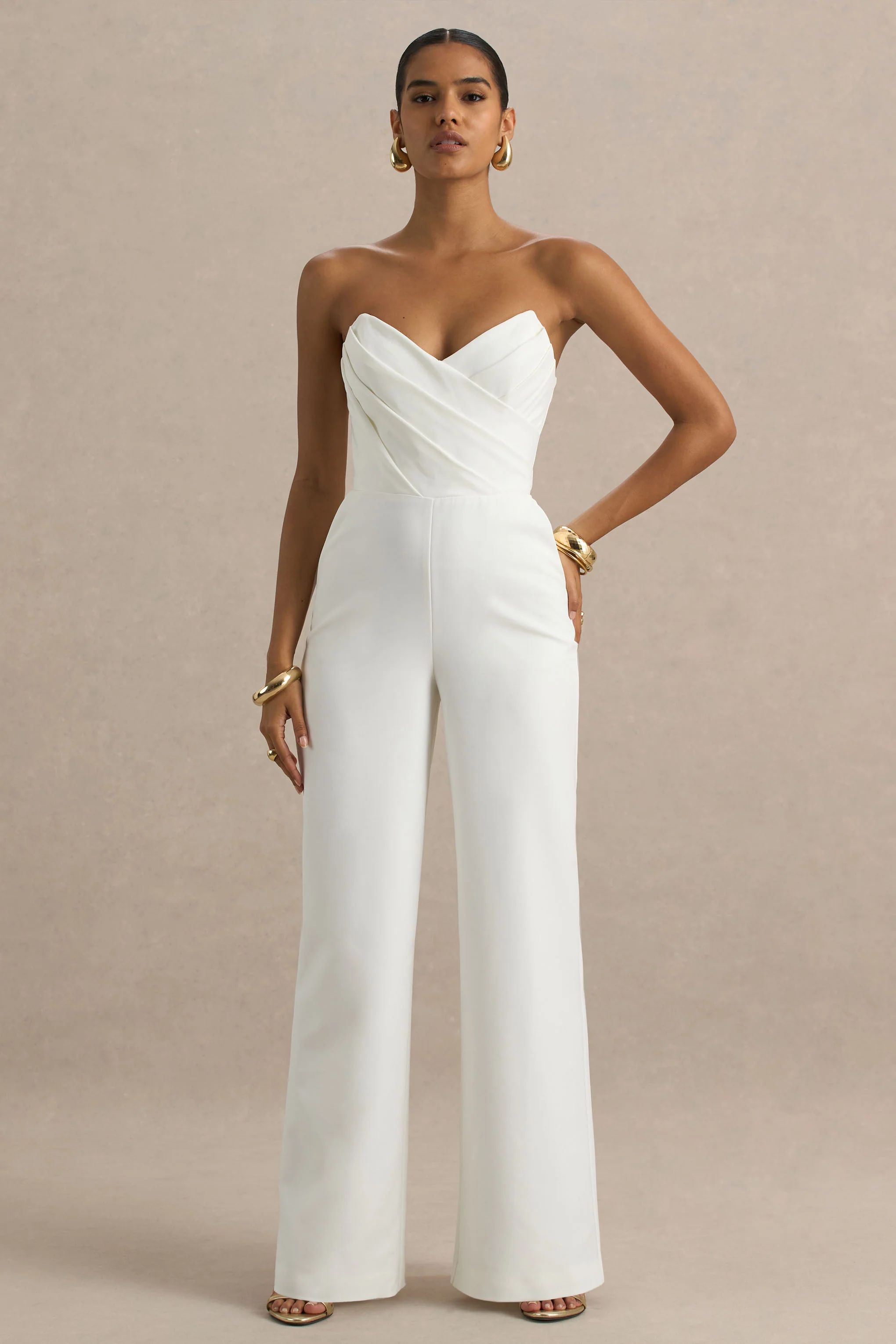 Dainty | White Sweetheart Jumpsuit
