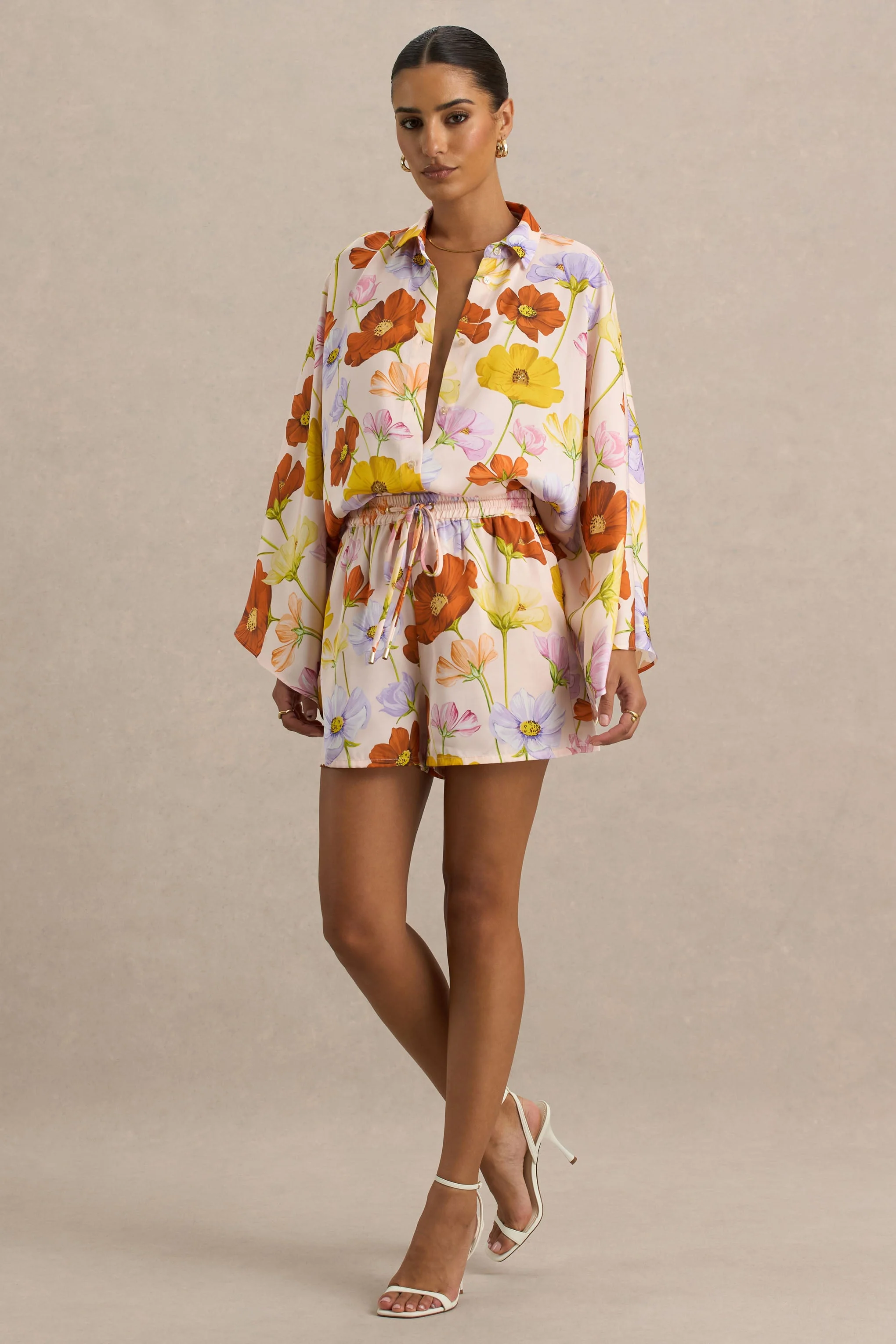 Sovran | Bright Floral Print Shorts