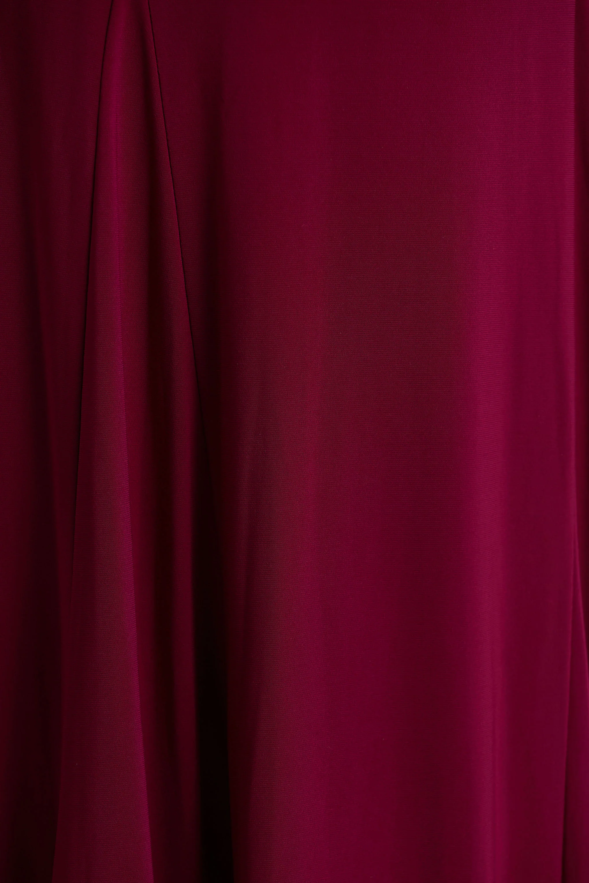 Cilla | Burgundy Bardot-Neck Maxi Dress With Ruched Detailing