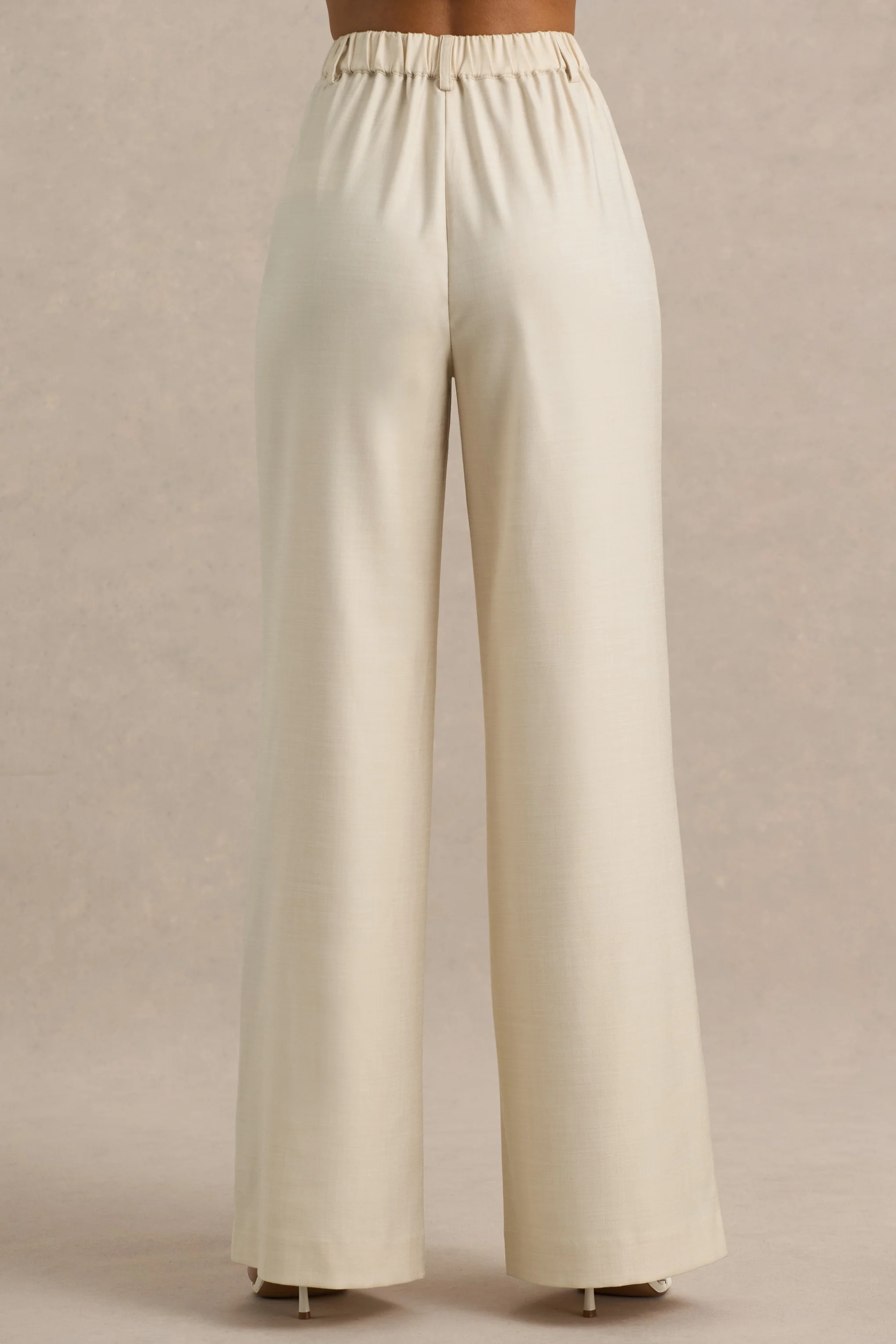 Bellarose | Nude Wide-Leg Trousers