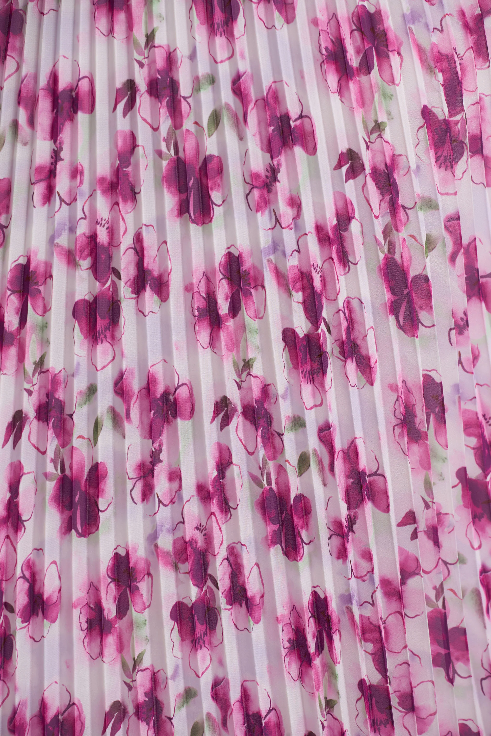 Refractive | Purple Floral Print Satin Maxi Dress With Halter-Neck and Pleated Skirt