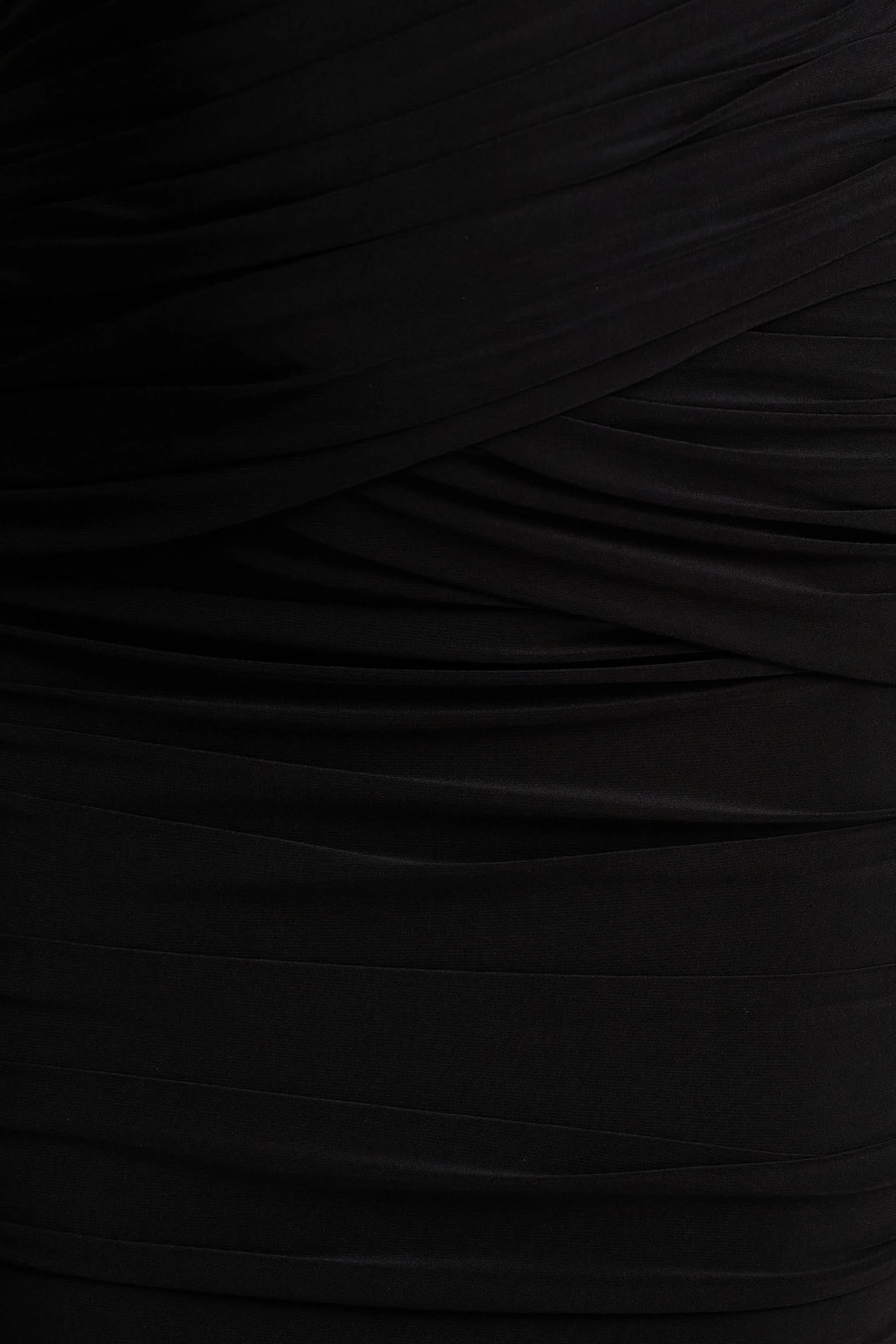 Kendall | Black High-Neck Wrapped Maxi Dress With Chest Cut-Out