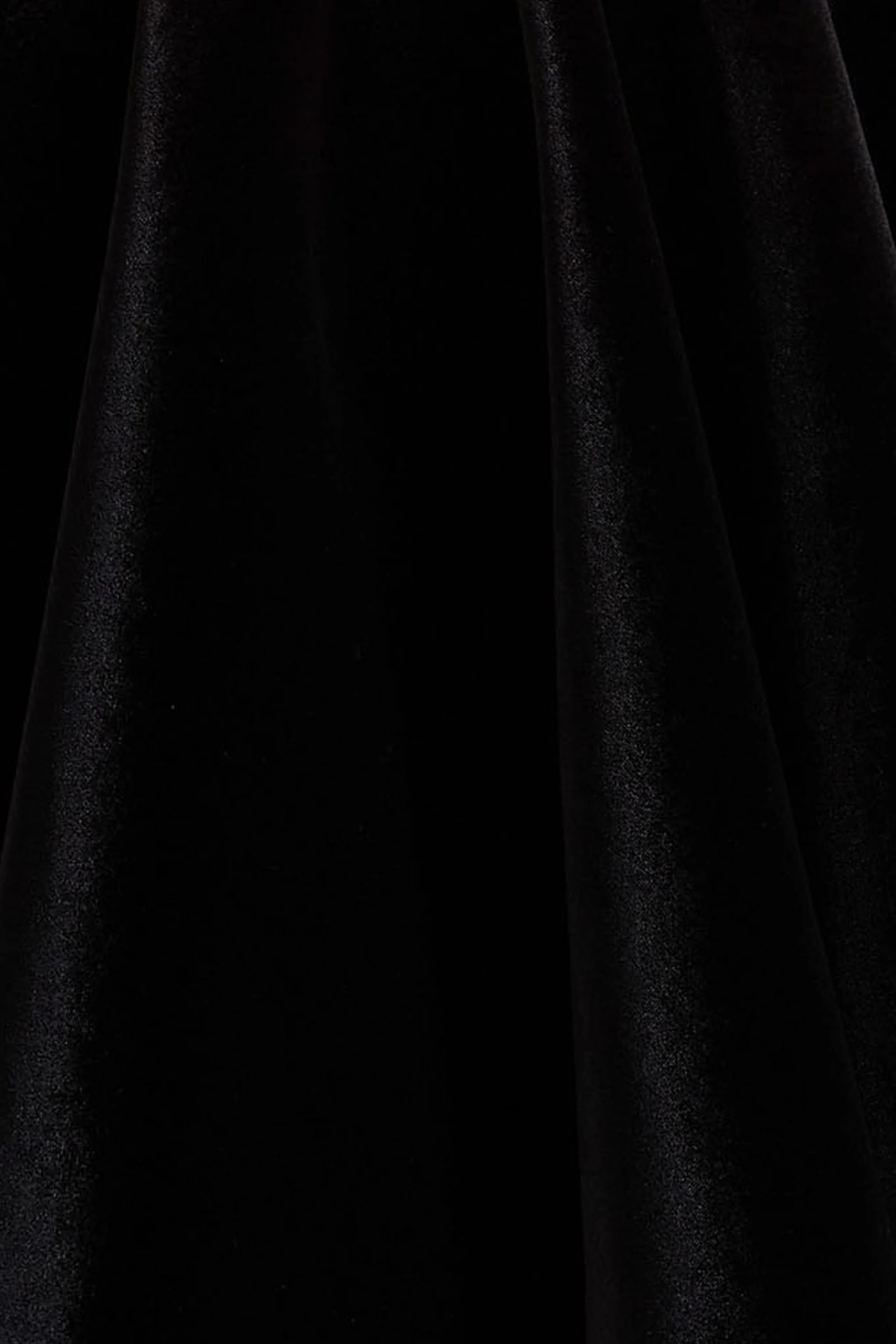 Mirage | Black Velvet Halter-Neck Mini Dress With Skater-Skirt