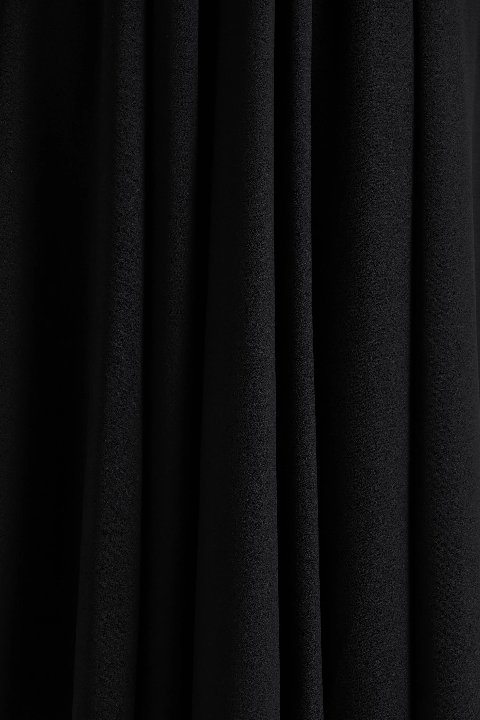 Alison | Black Square-Neck A-Line Midi Dress