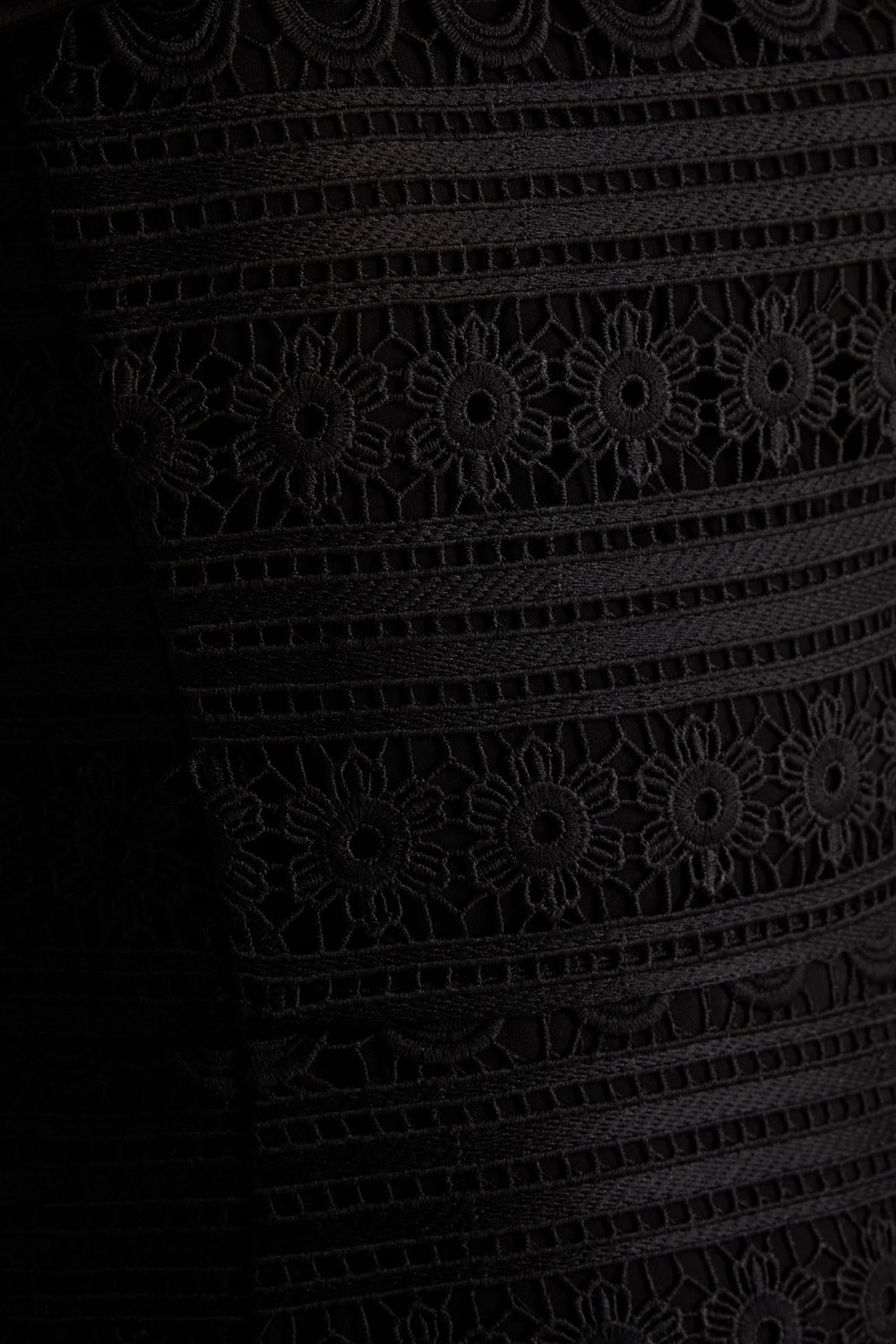 Kerry | Black Lace Bandeau Mini Dress