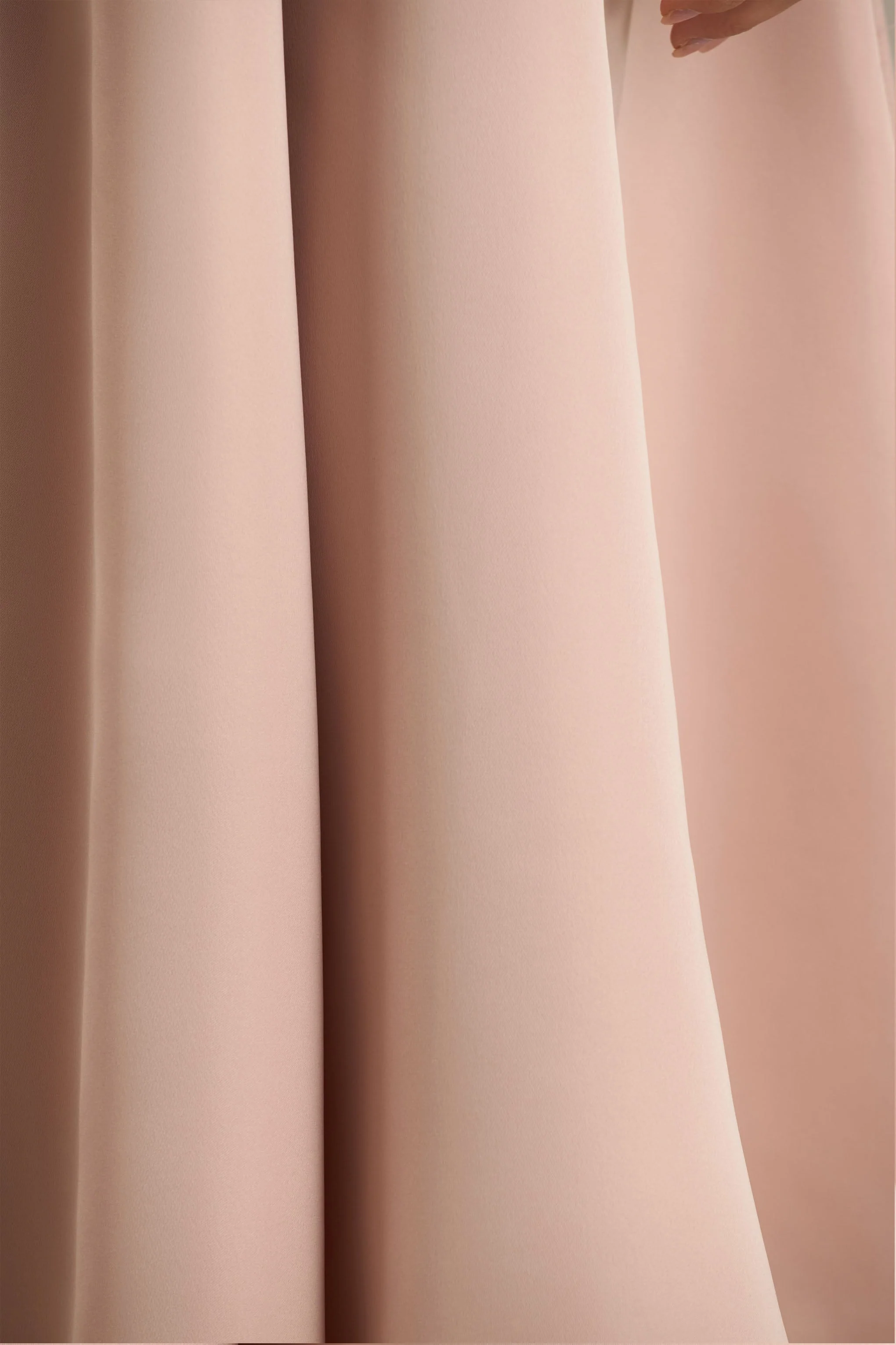 Mally | Rose Pink Satin Sweetheart A-Line Midi Dress