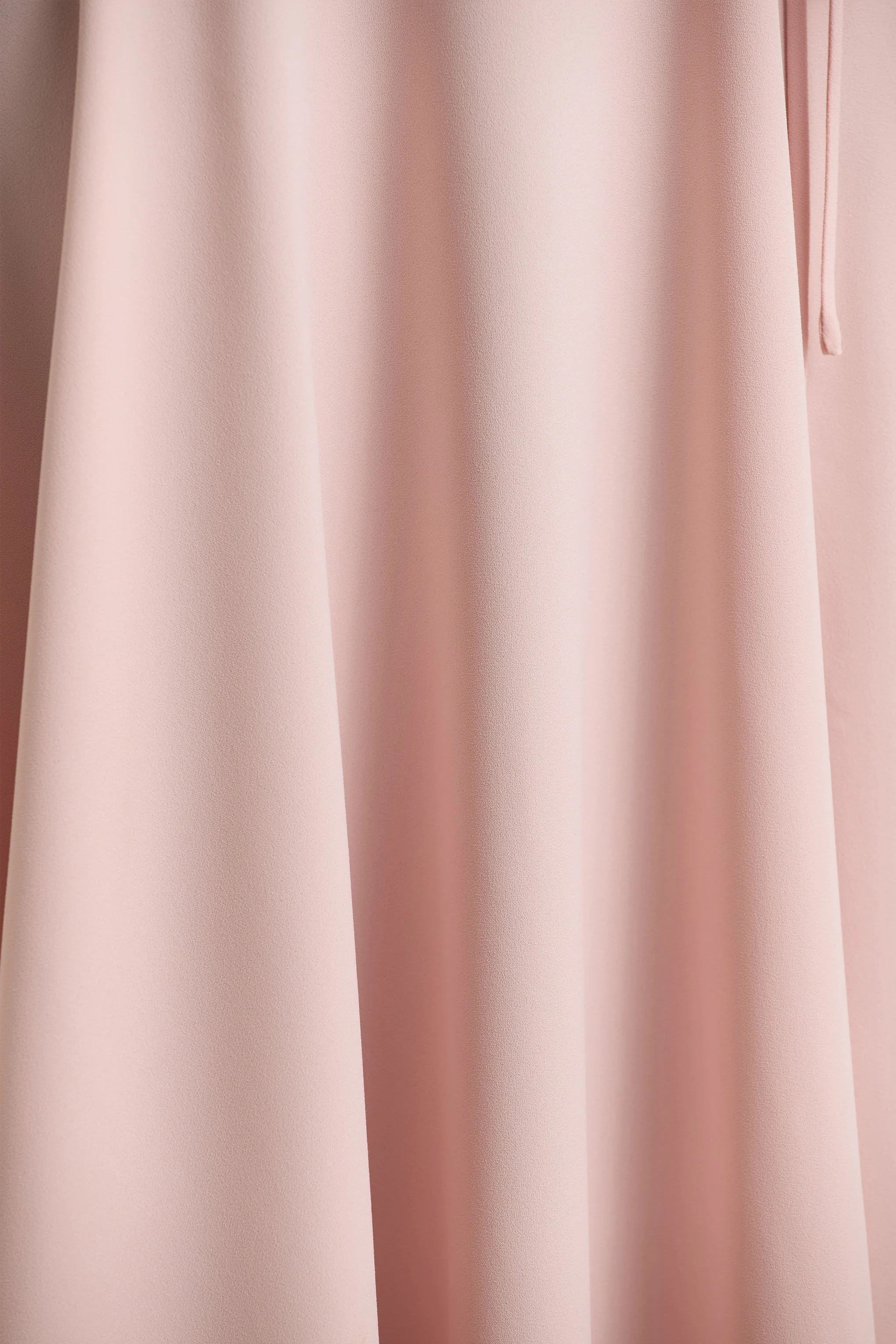 Julieta | Baby Pink Asymmetric-Neck Maxi Dress With Bow Detail And Open-Back