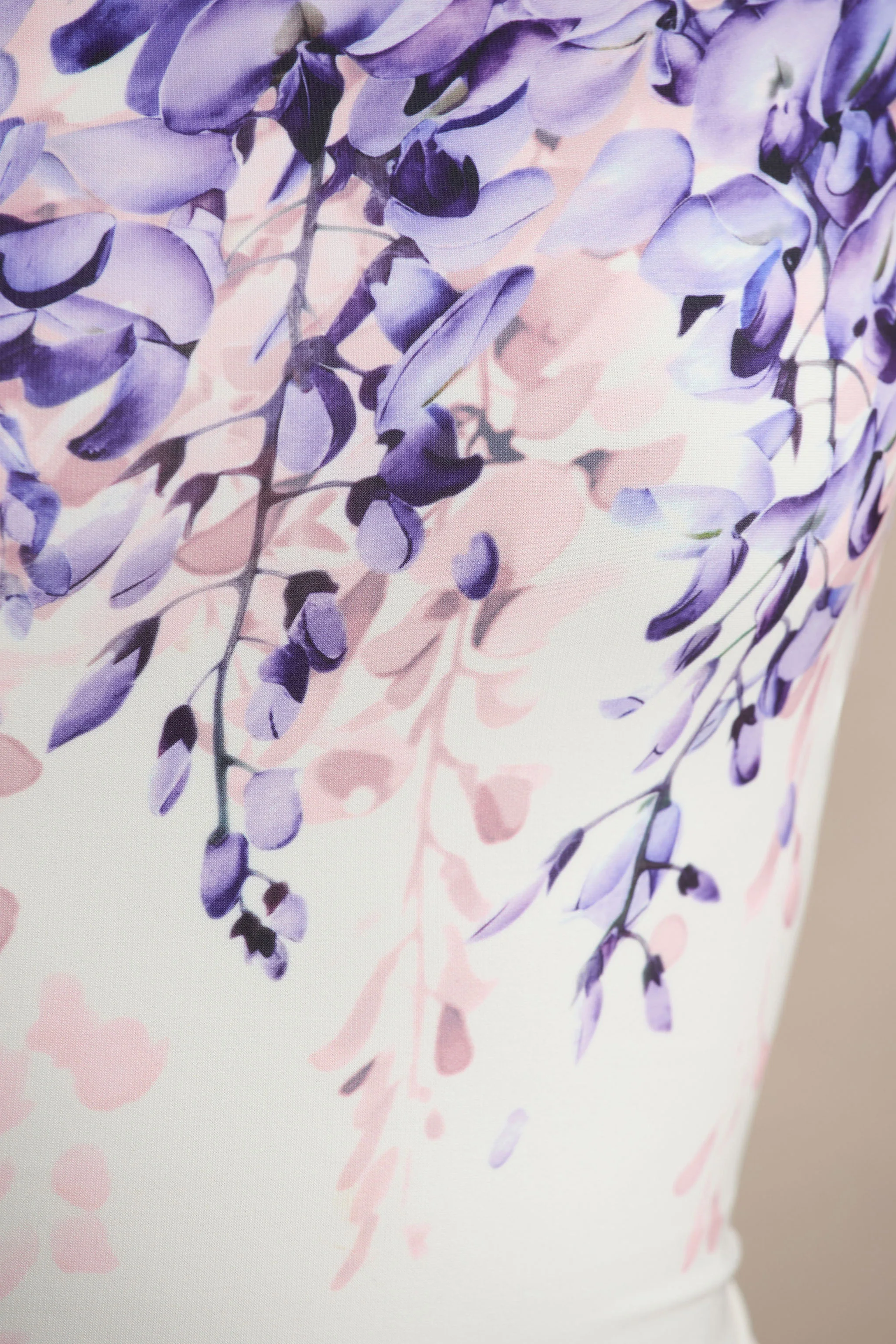 Sybil | Wisteria Floral Print Asymmetric Midi Dress
