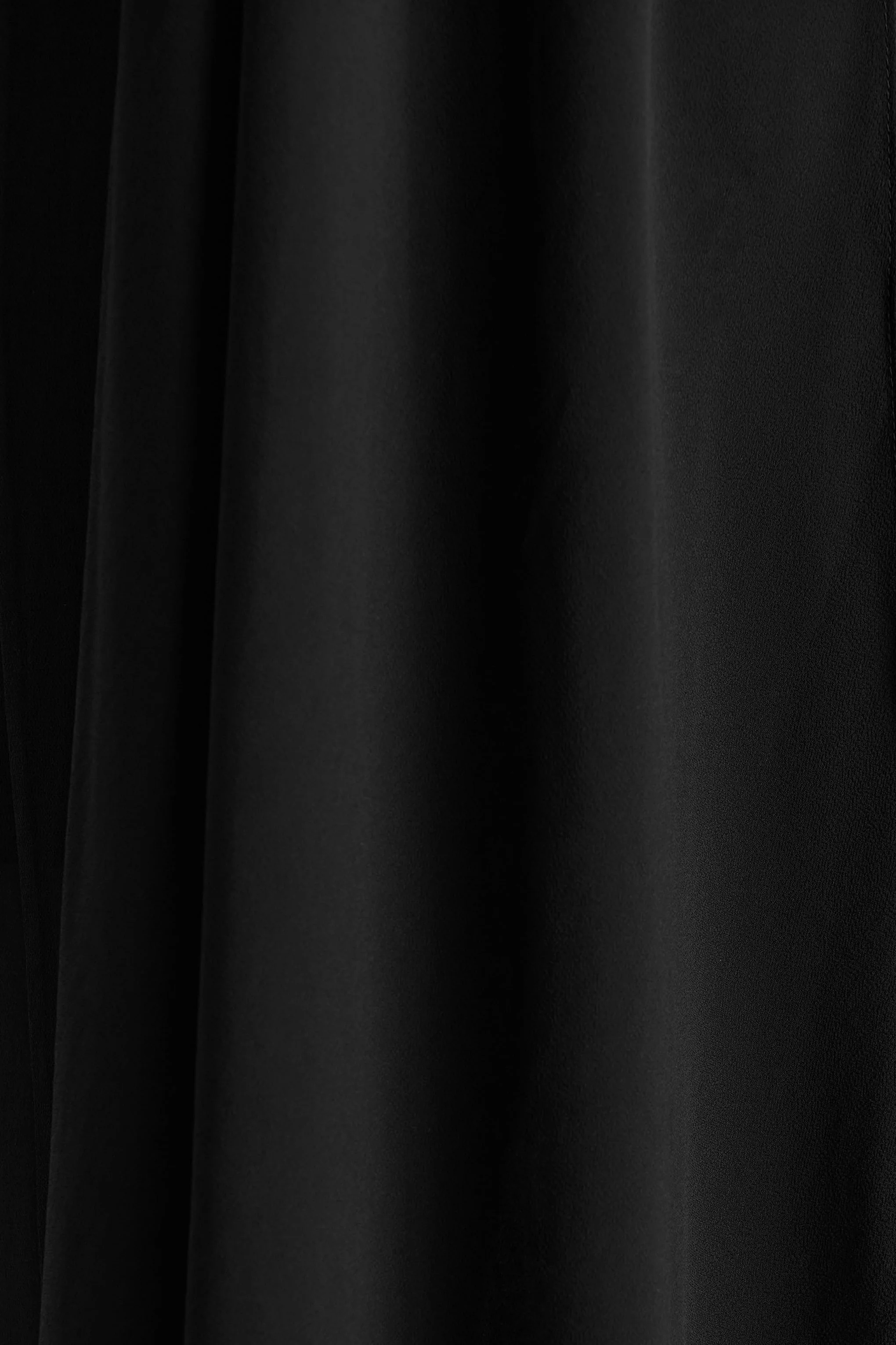 Unpredictable | Black High-Neck Maxi Dress With Back Cape Detail