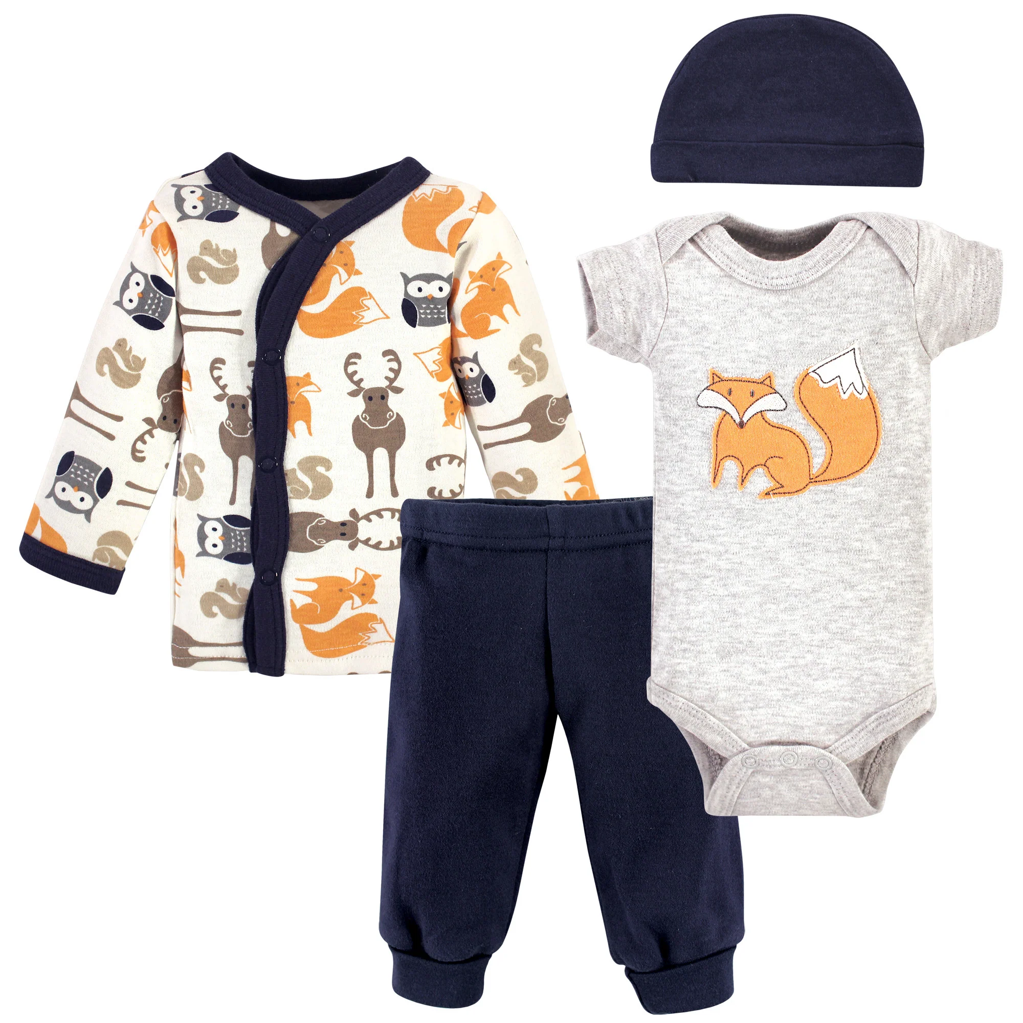 Orange Fox 4-piece Set