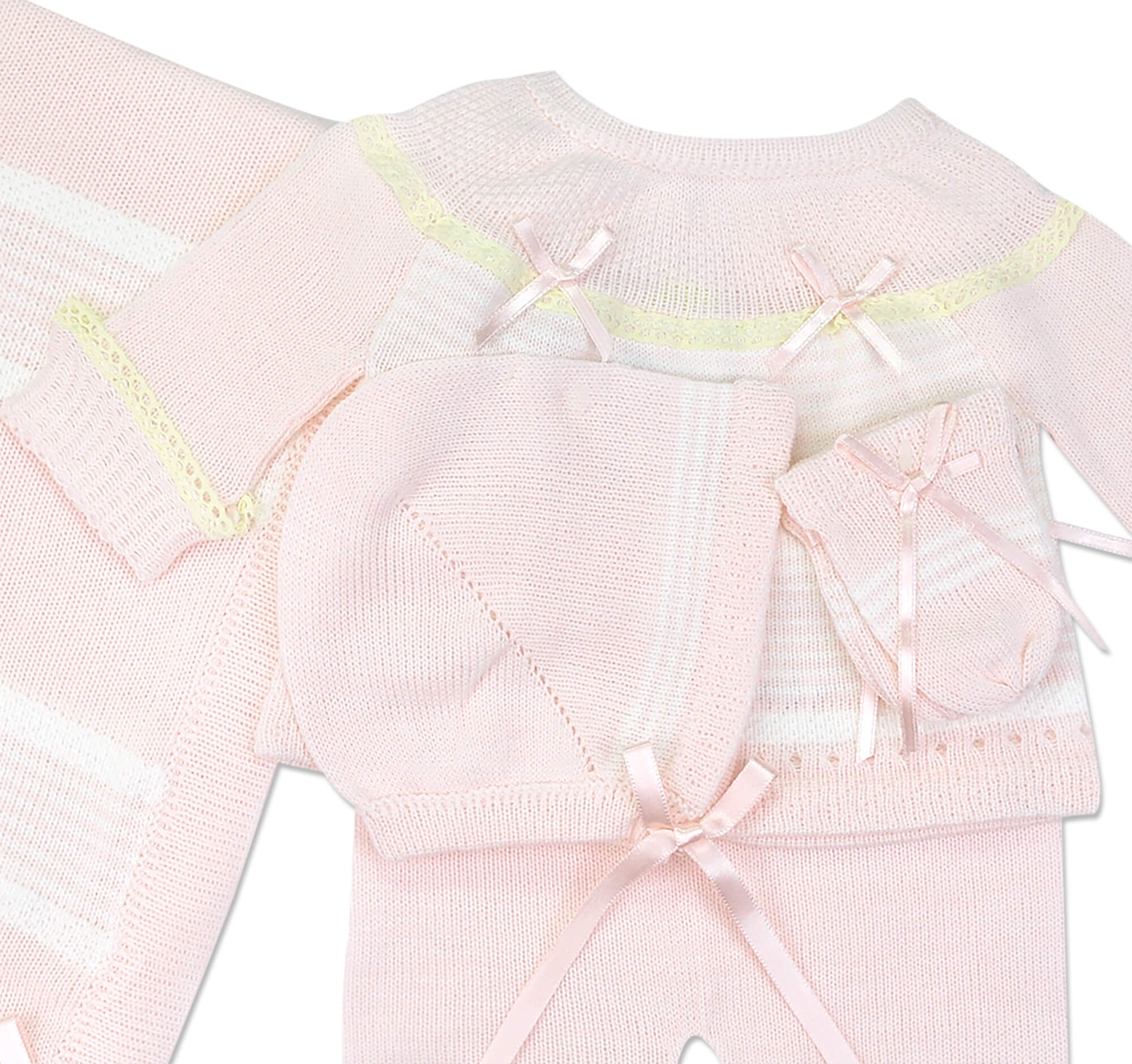 Pink 4pc. Sweater Knit Set