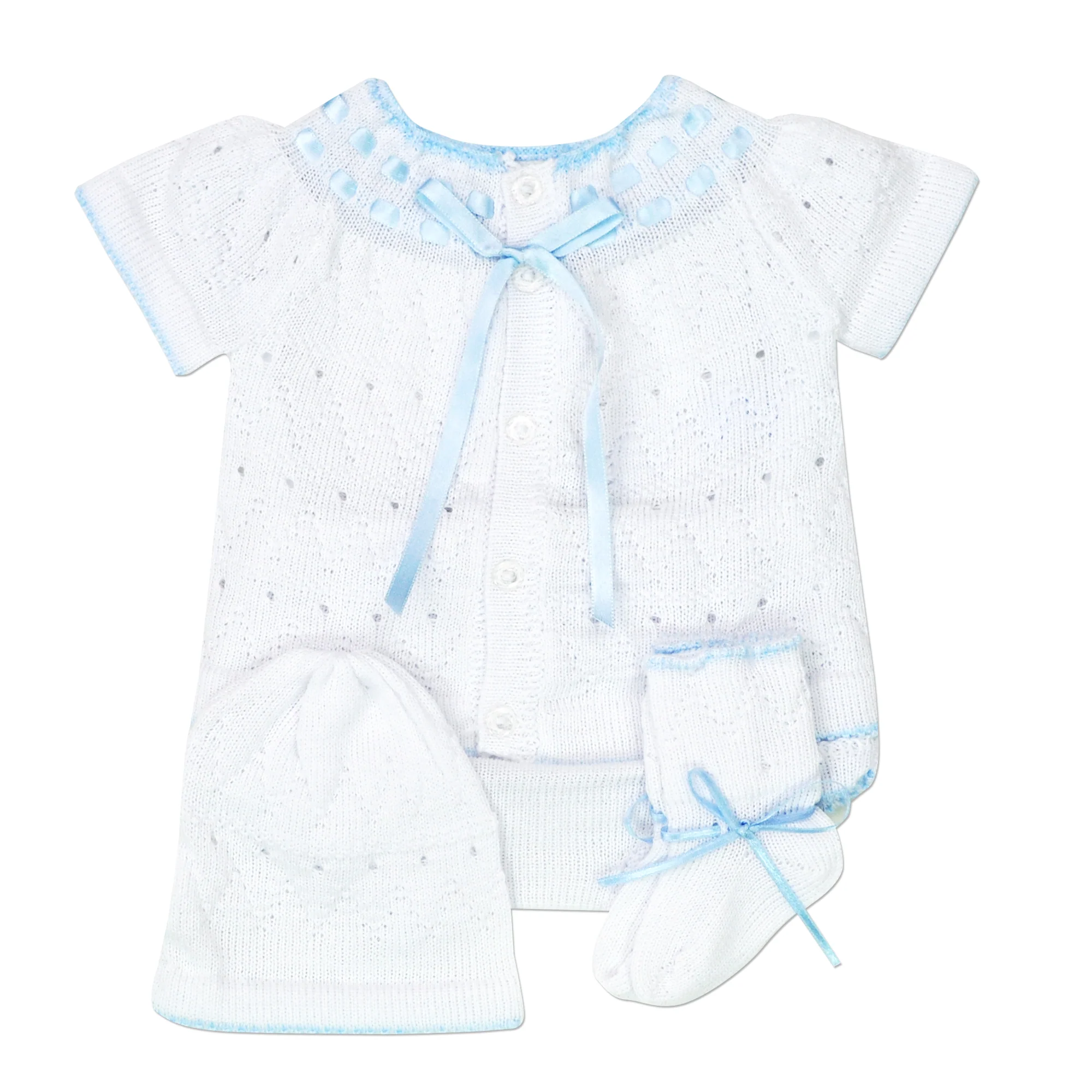 Blue 4pc Knit Set